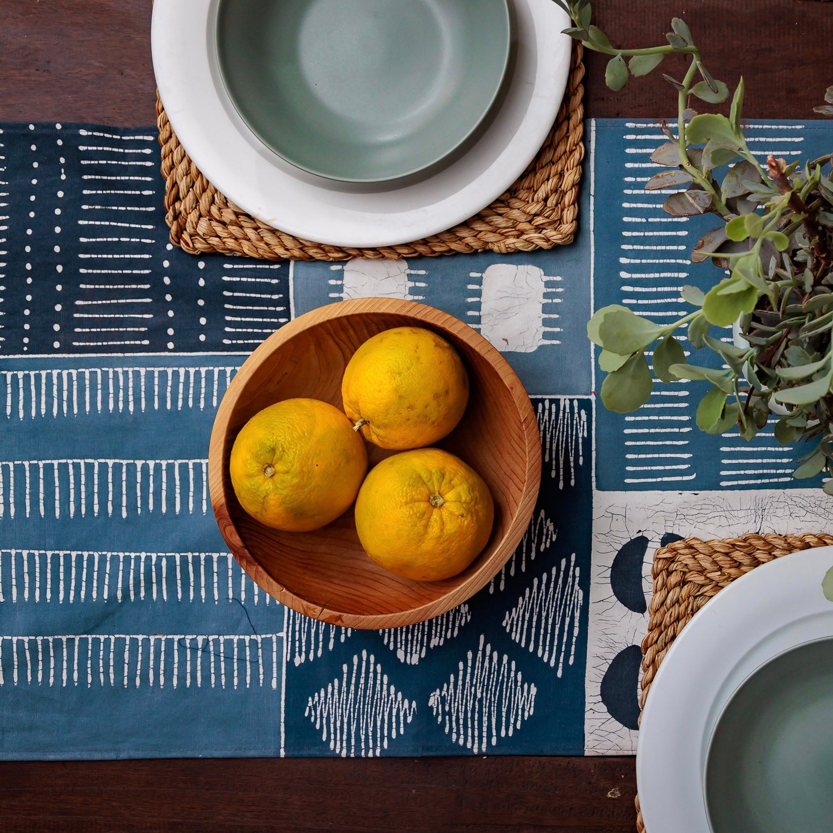 Tribal Cloth Indigo Collection, contemporary design in blues and indigos by TRIBAL TEXTILES