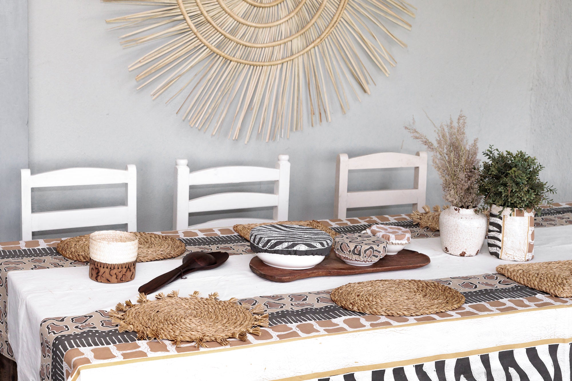 Bring bold beauty into your home with our animal print table cloths, buy products that look and do good!