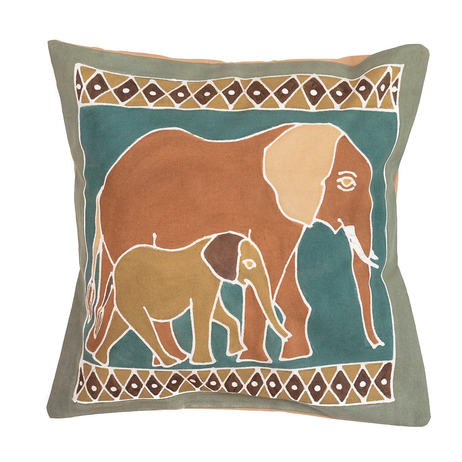 Safari Animals Earth Elephant Cushion Cover