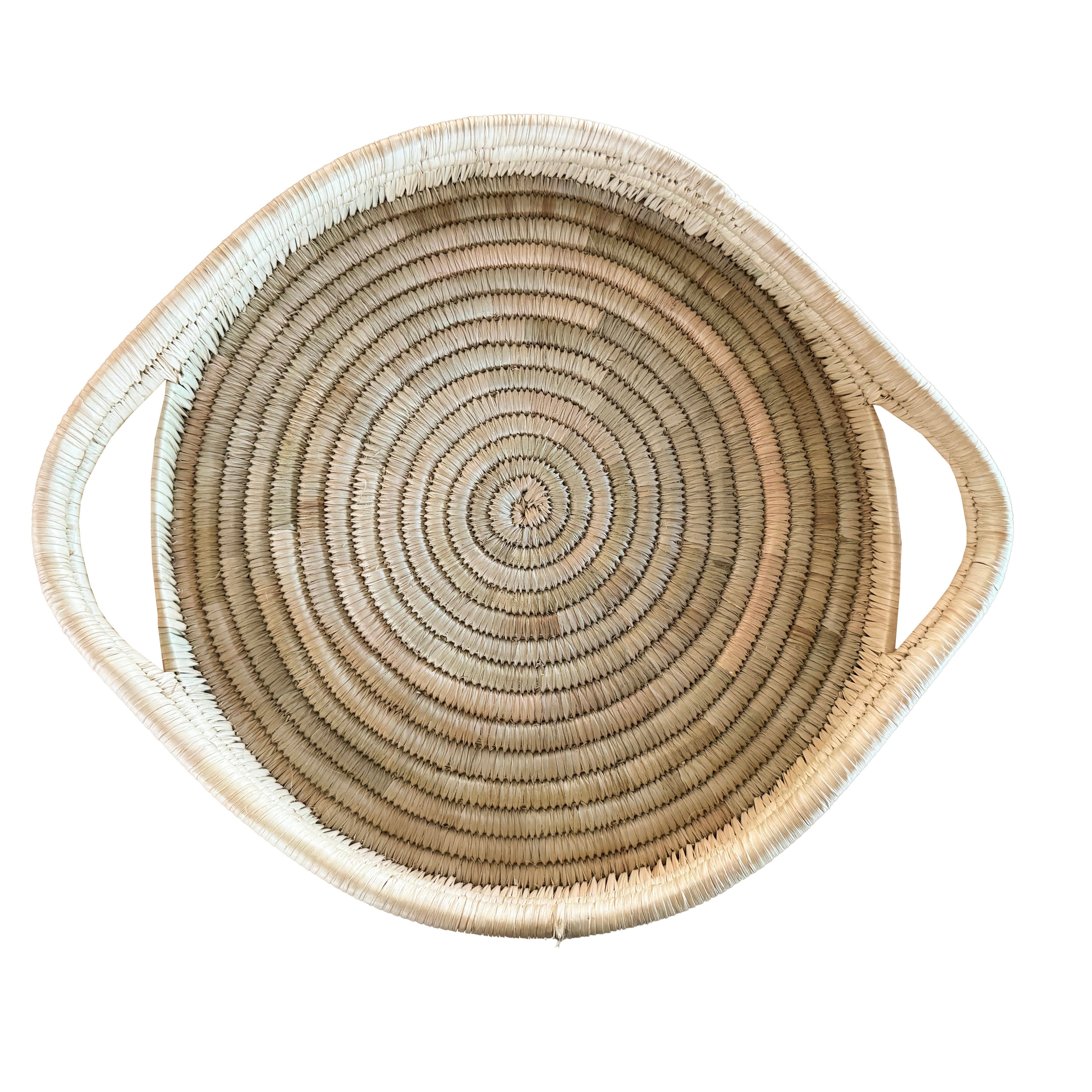 Table Platter - Luangwa Artisan Handwoven Palm Serving Platter