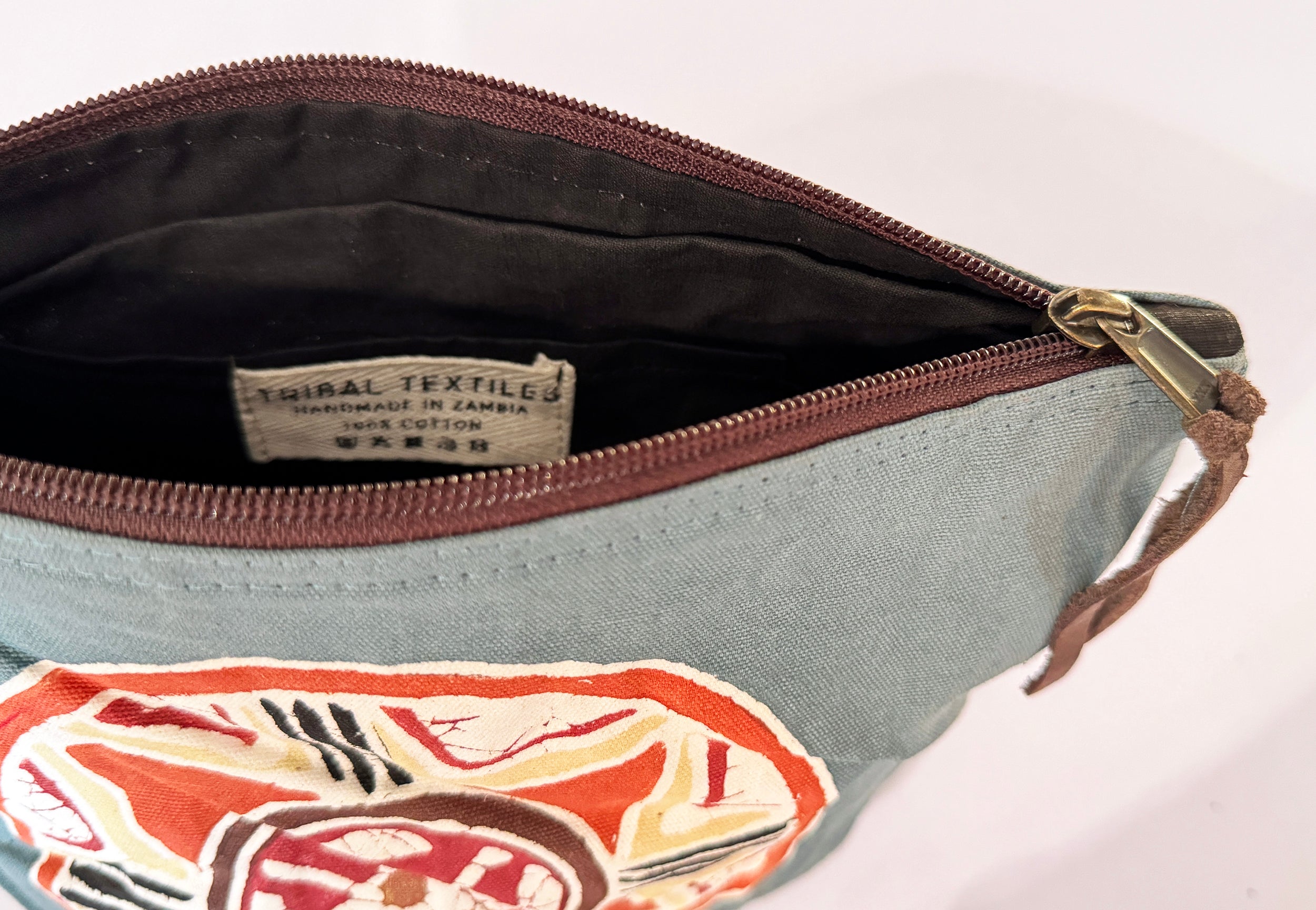 African Circles Massai Blue Wash Bag