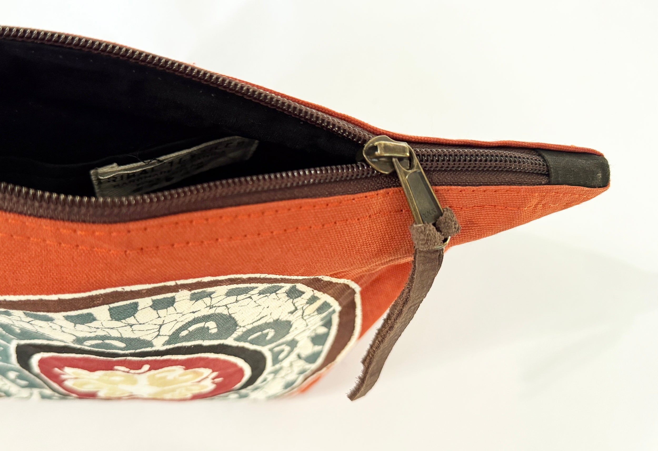 African Circles Massai Orange Wash Bag