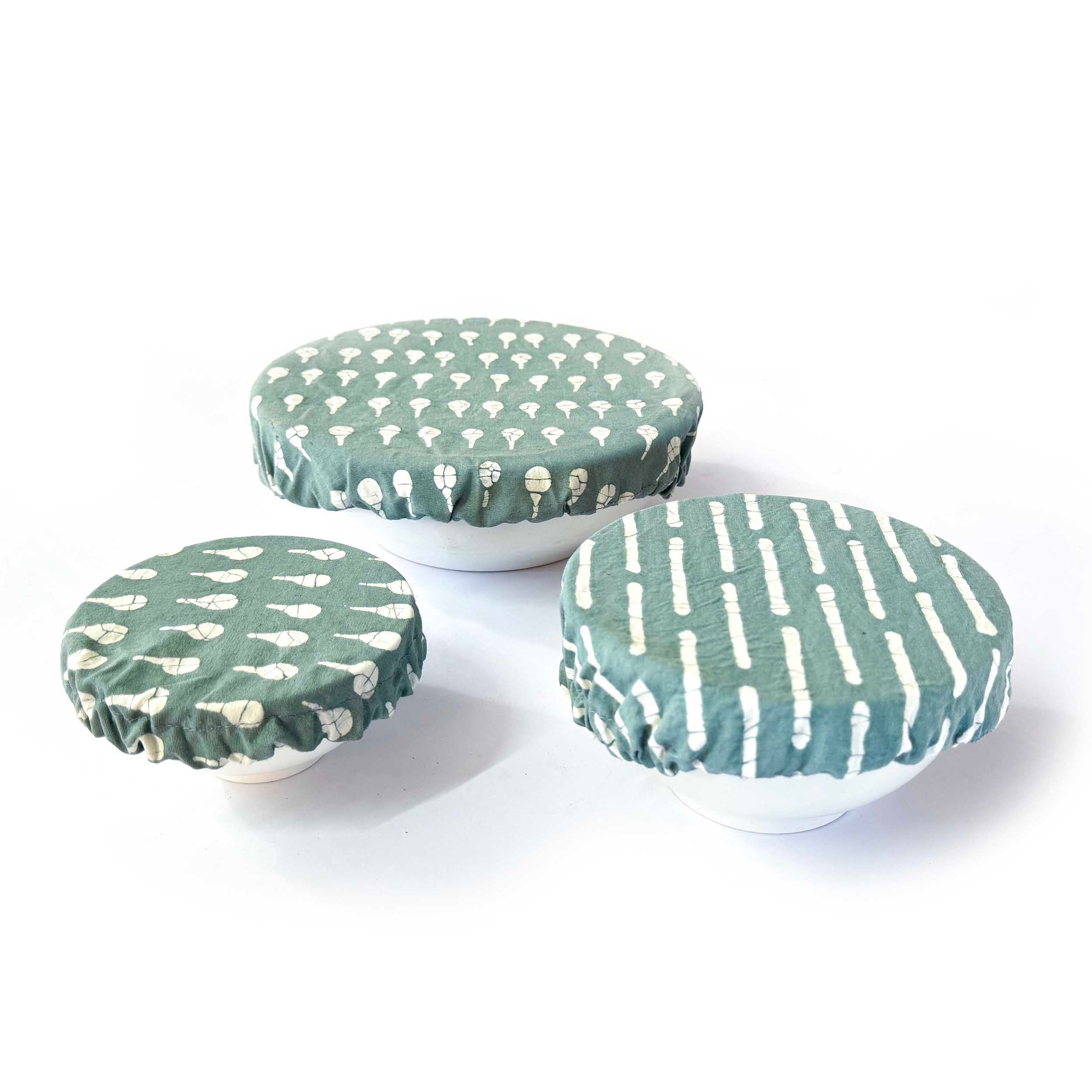 Boho Teal Bowl Covers