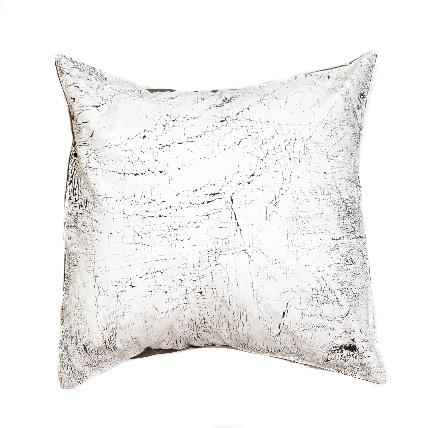 Crackle Cushion Cover - The perfect white textured pillow, made to represent our beautiful Luangwa elephants.