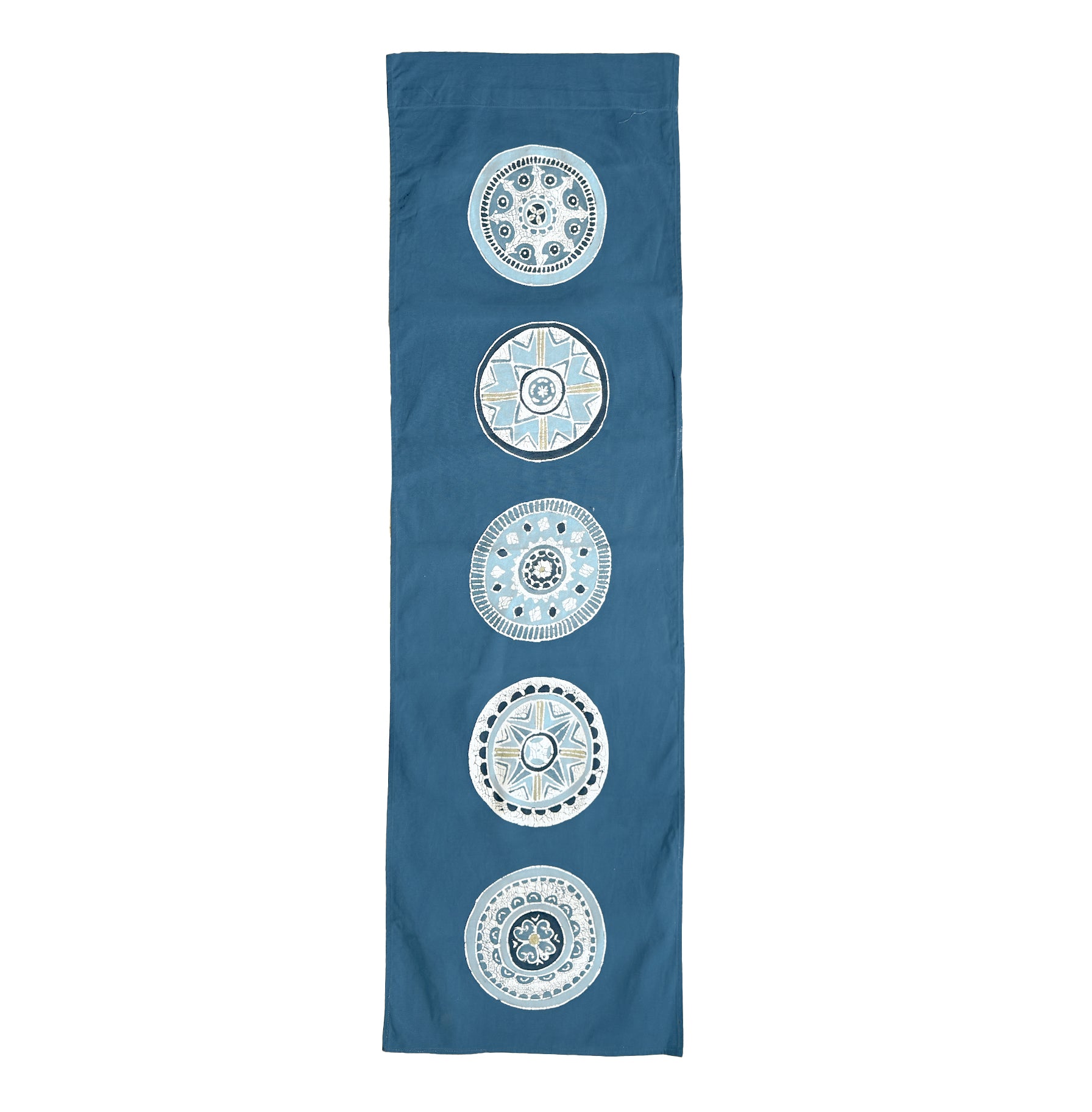 African Circles Indigo Blue Wall Hanging