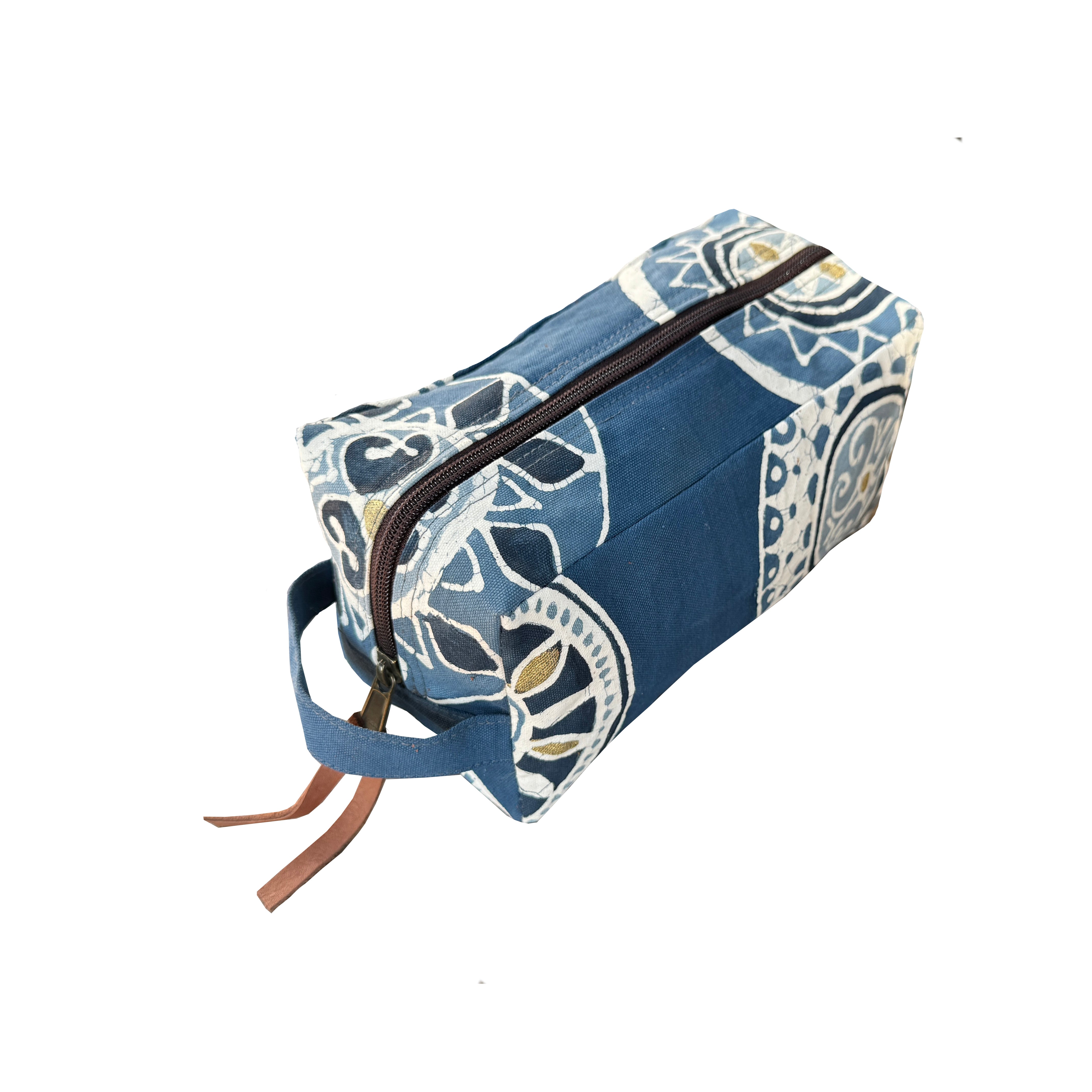 cobalt blue eco travel wash bag