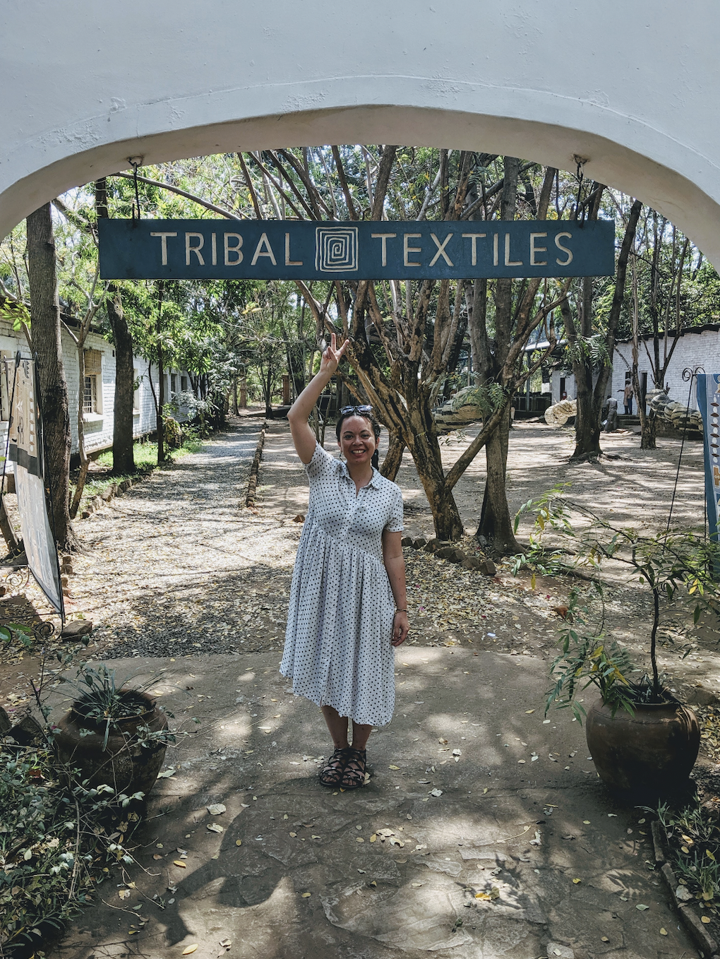 Jen - Under the famous tribal textiles sign