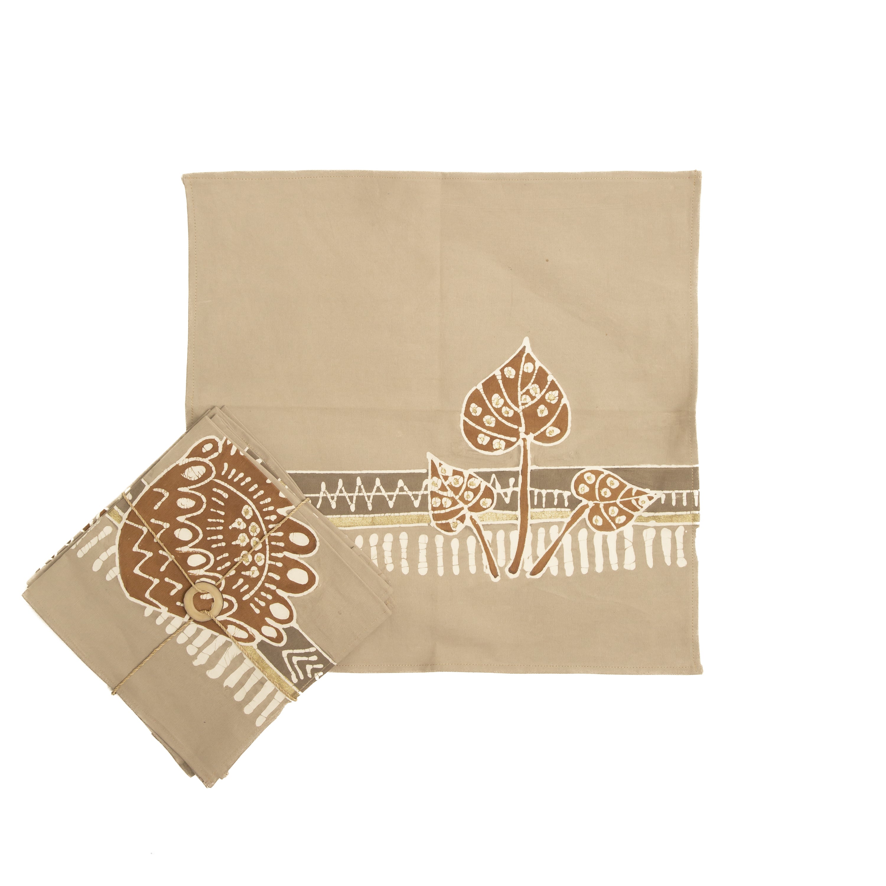Kalango Carnivore Conservation Napkins in Beige