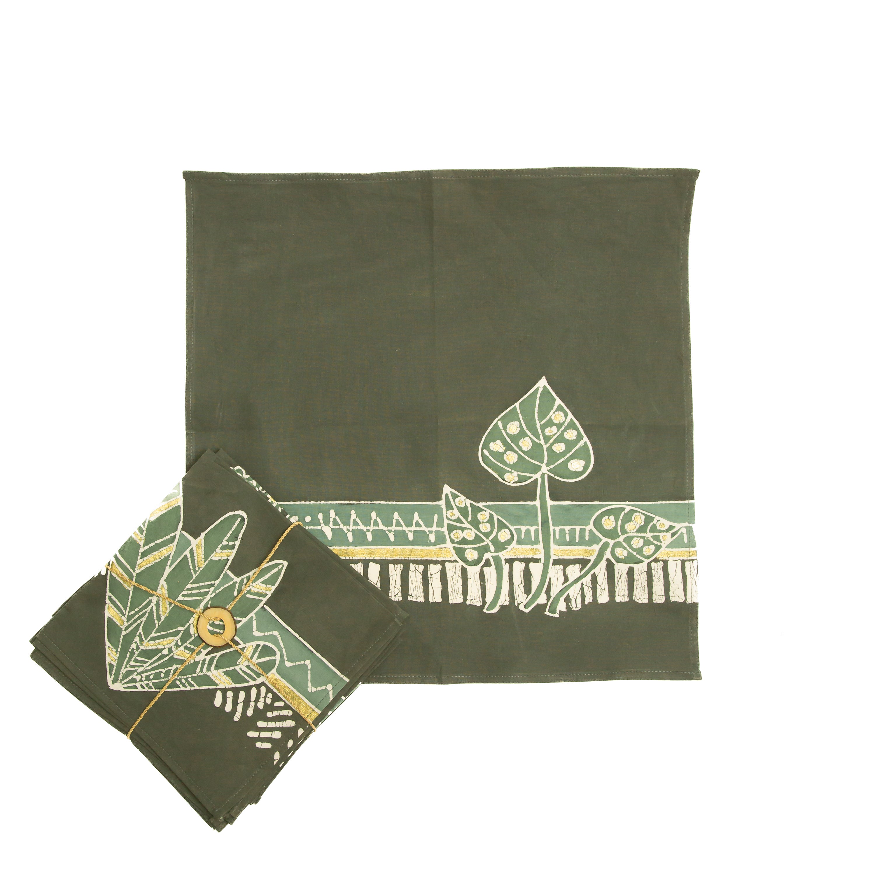 Kalango Carnivore Conservation Napkins in Green