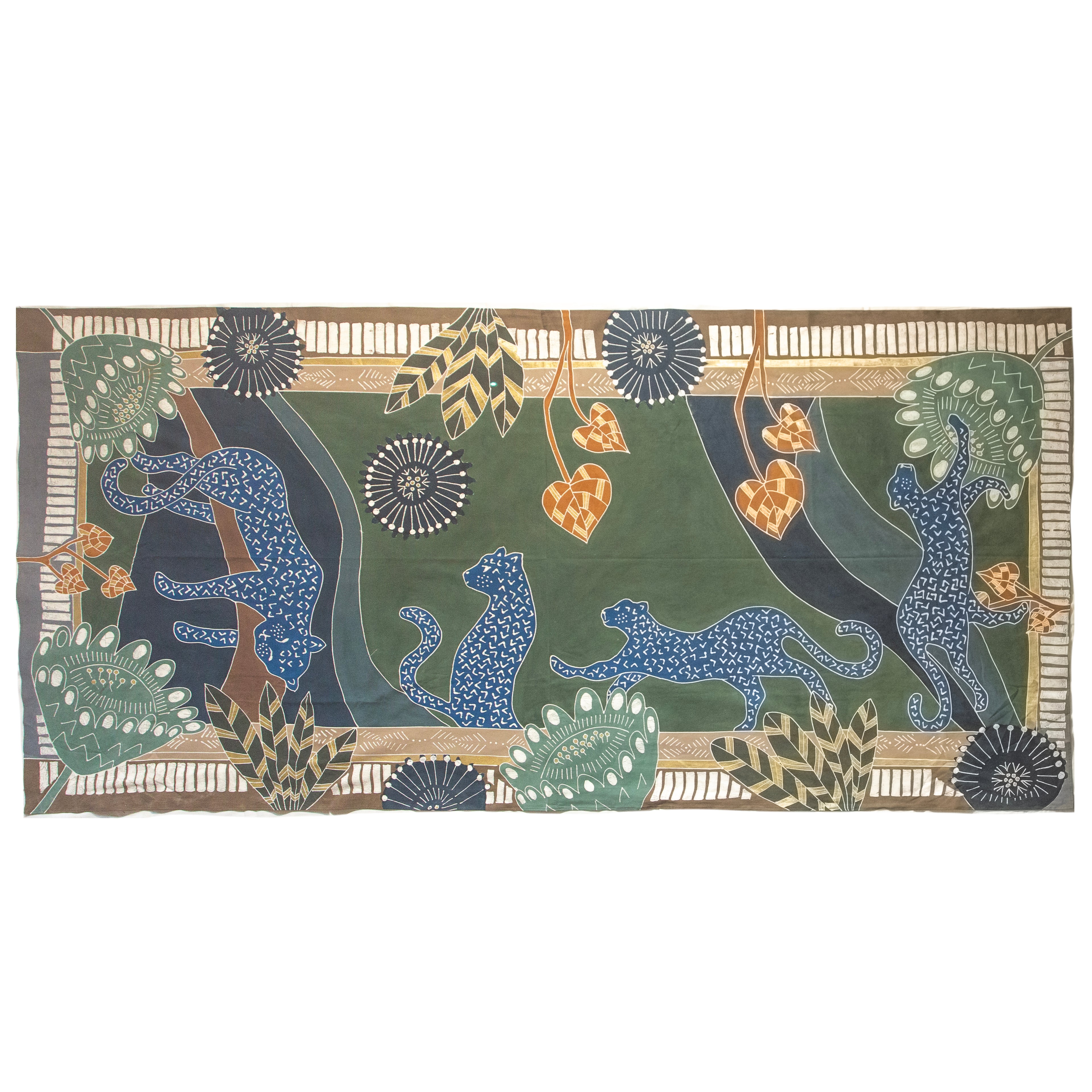 Leopard tablecloth design that supports charity cause