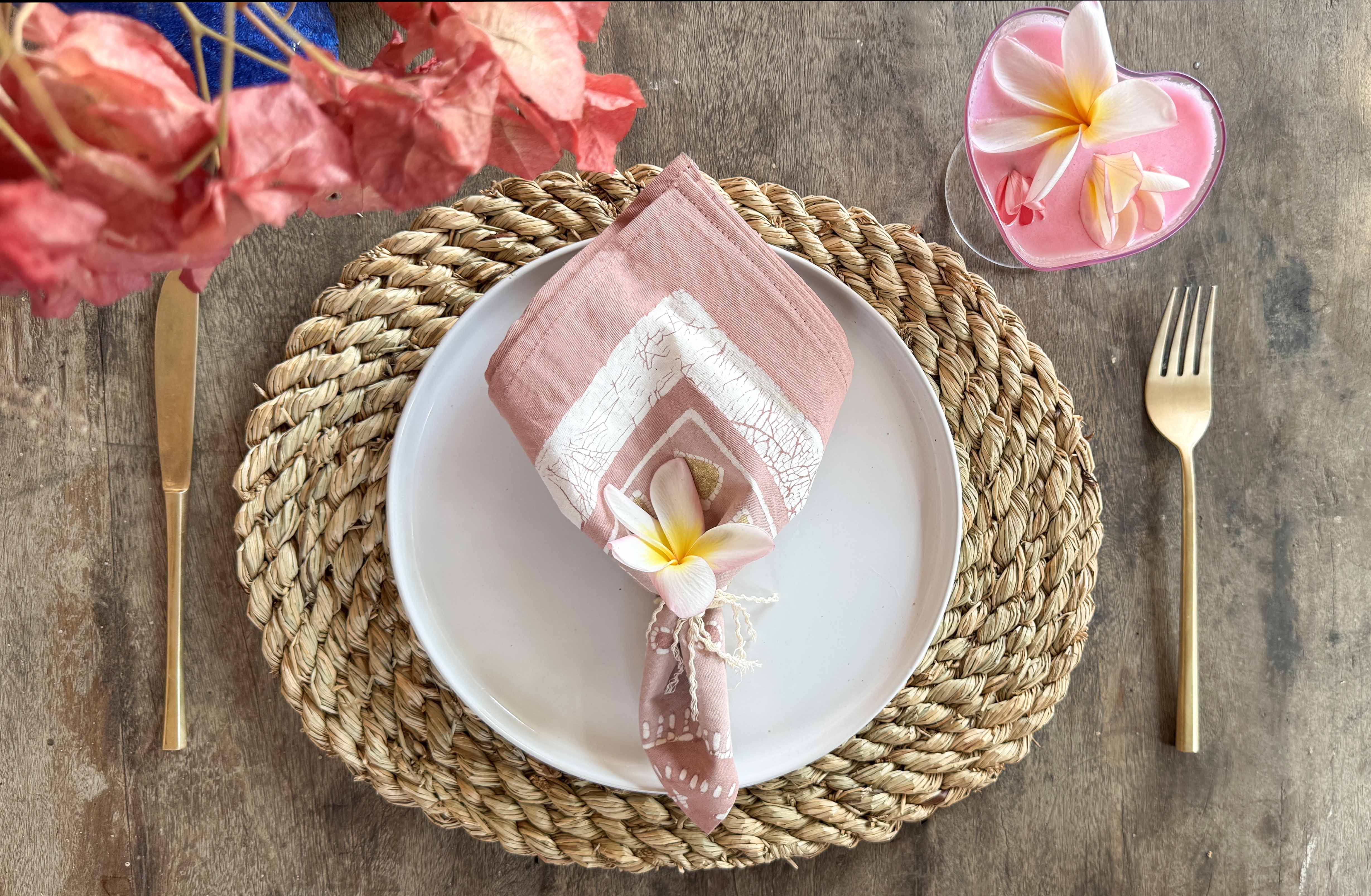 Kuosi Peachy Pink Napkin Set - Valentines Limited Edition