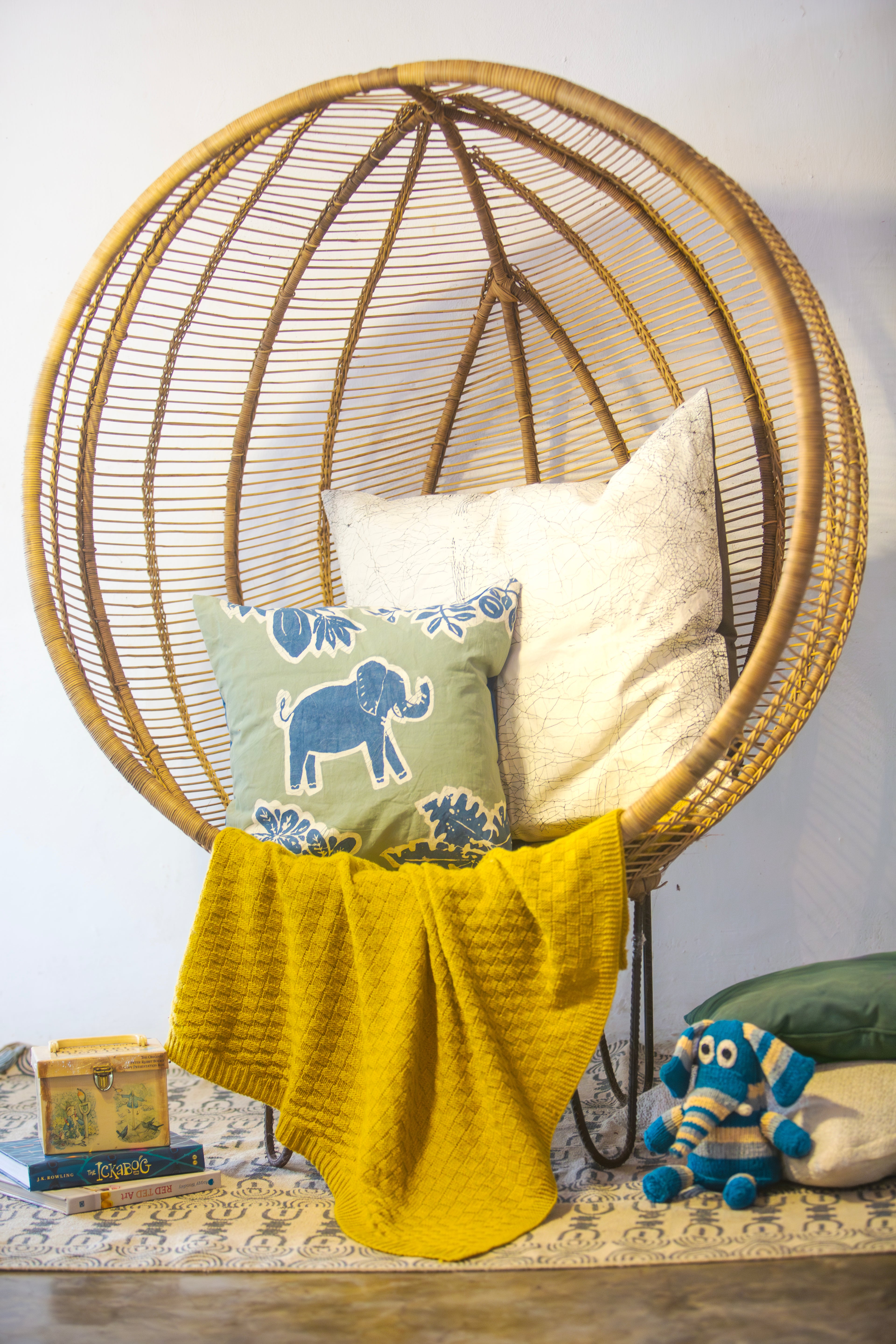 Beautiful elephant pillow