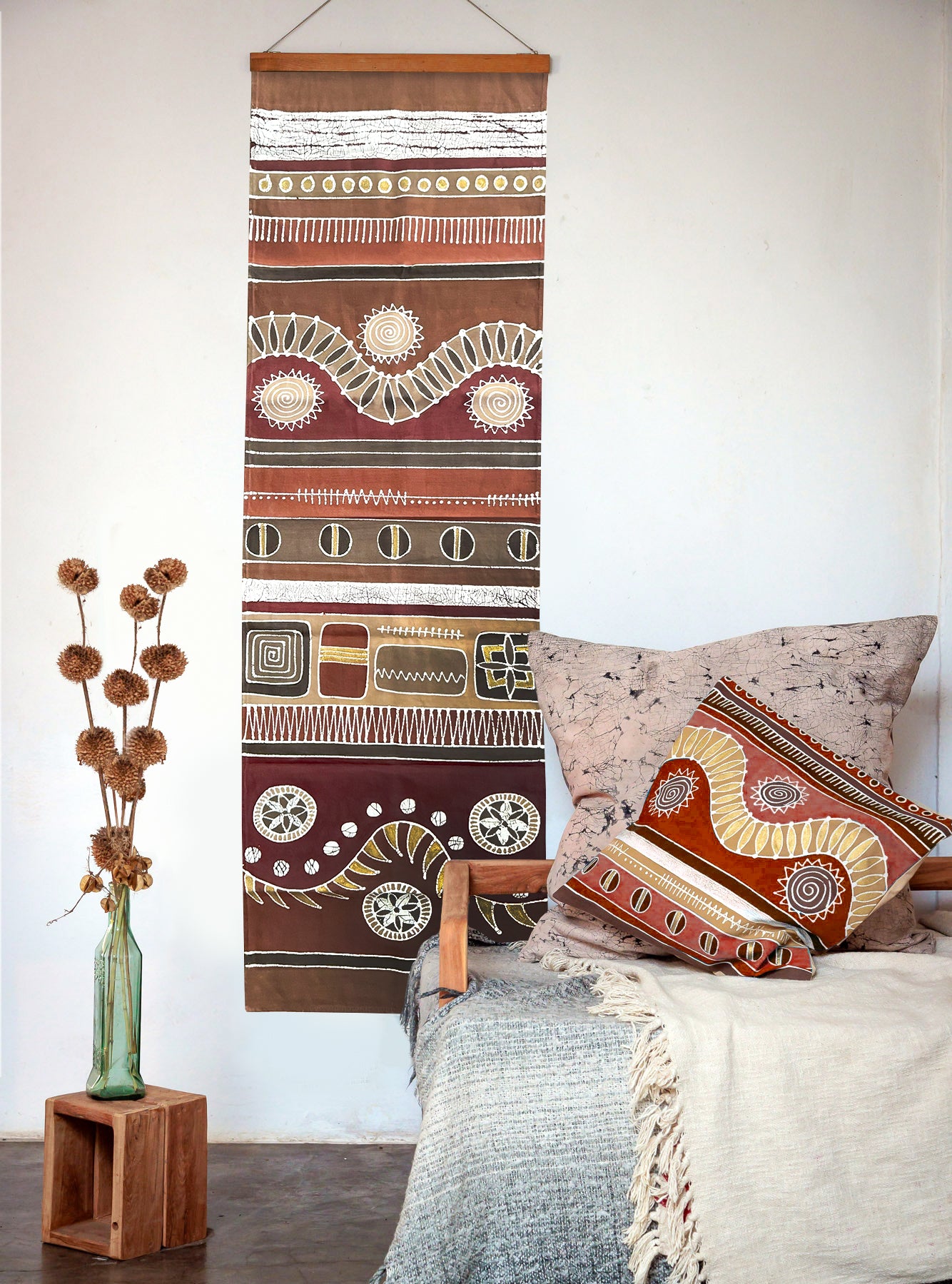 Mali Sienna Wall Hanging Small Vertical
