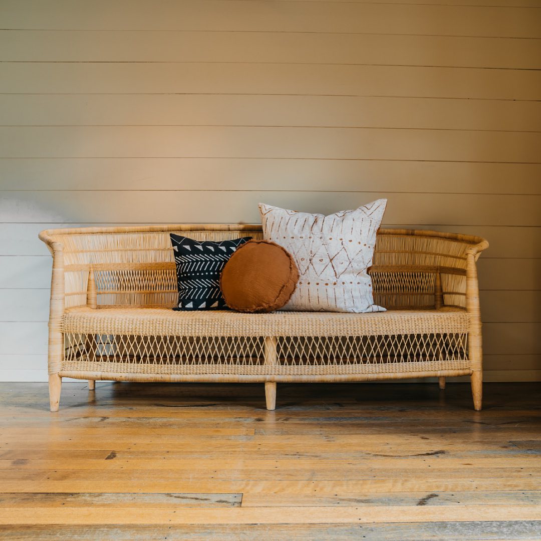 rustic home styling with handcrafted pillows arrangements