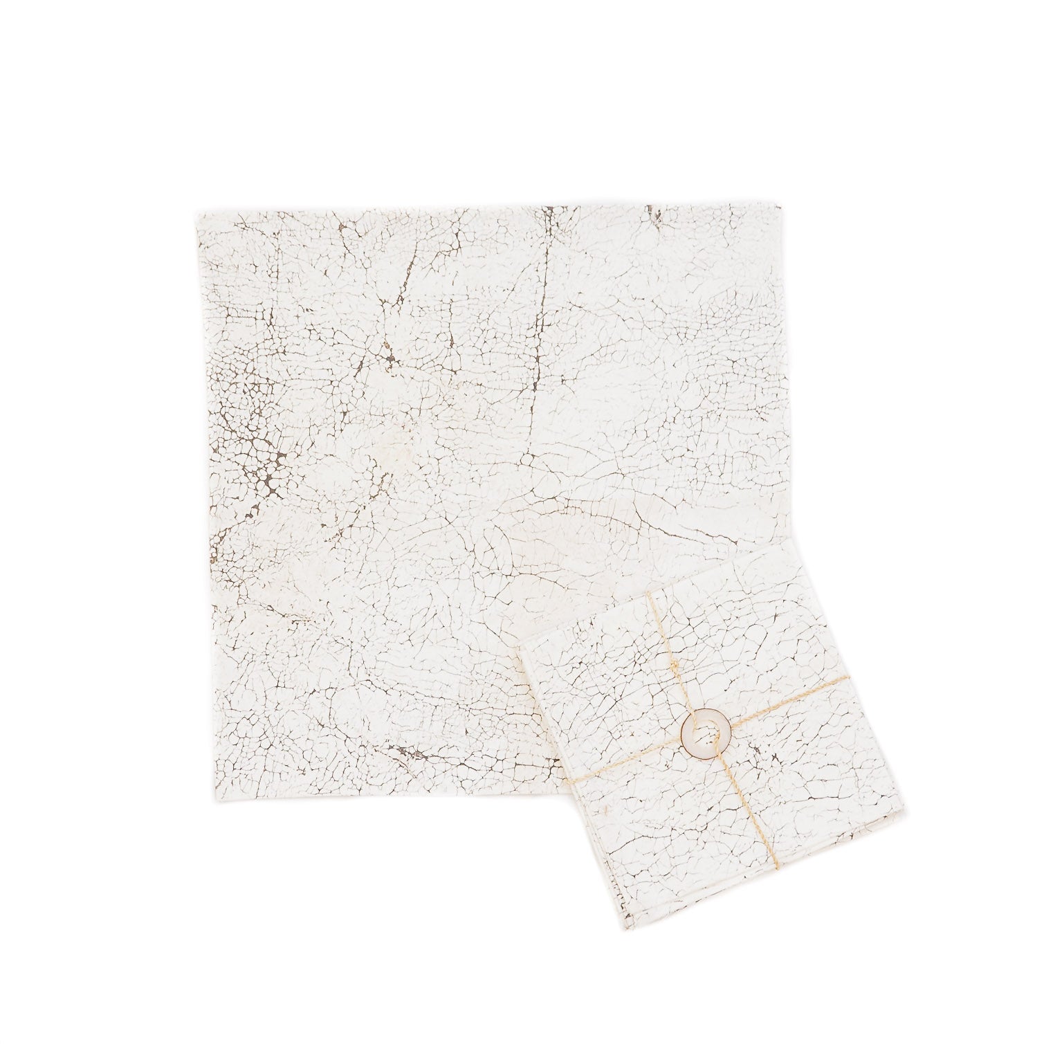 Crackle Napkin Set - The perfect white textured napkins for your dining table!
