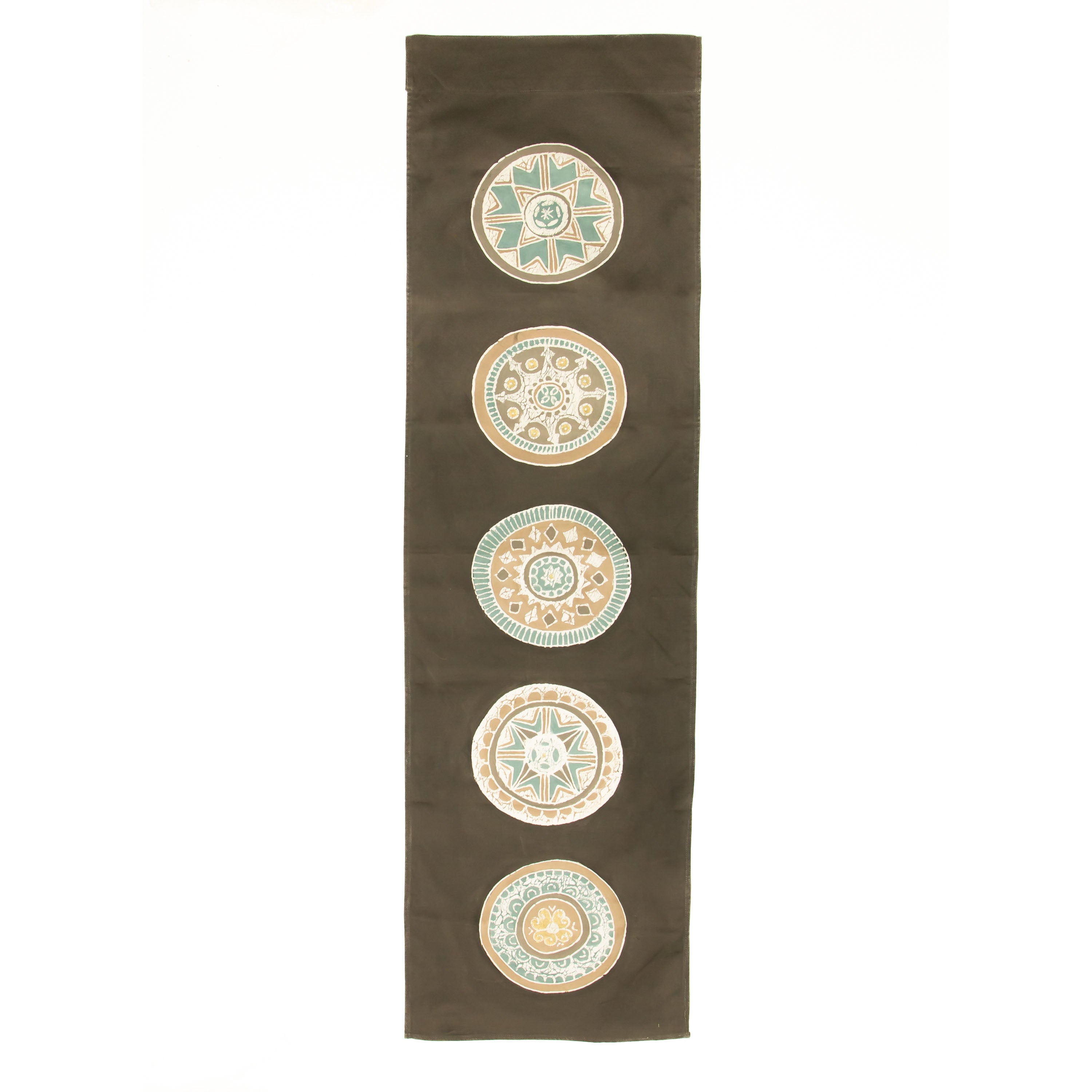 African Circles Collection Wall Hanging Grey