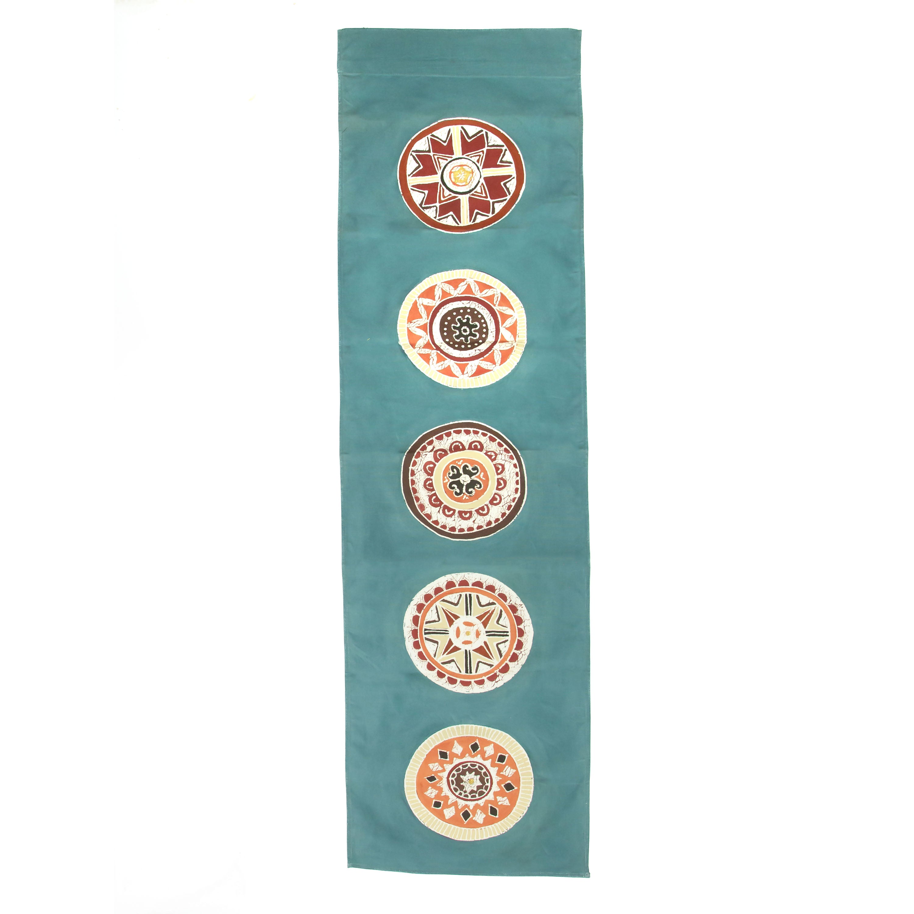 African Circles Massai Blue Wall Hanging