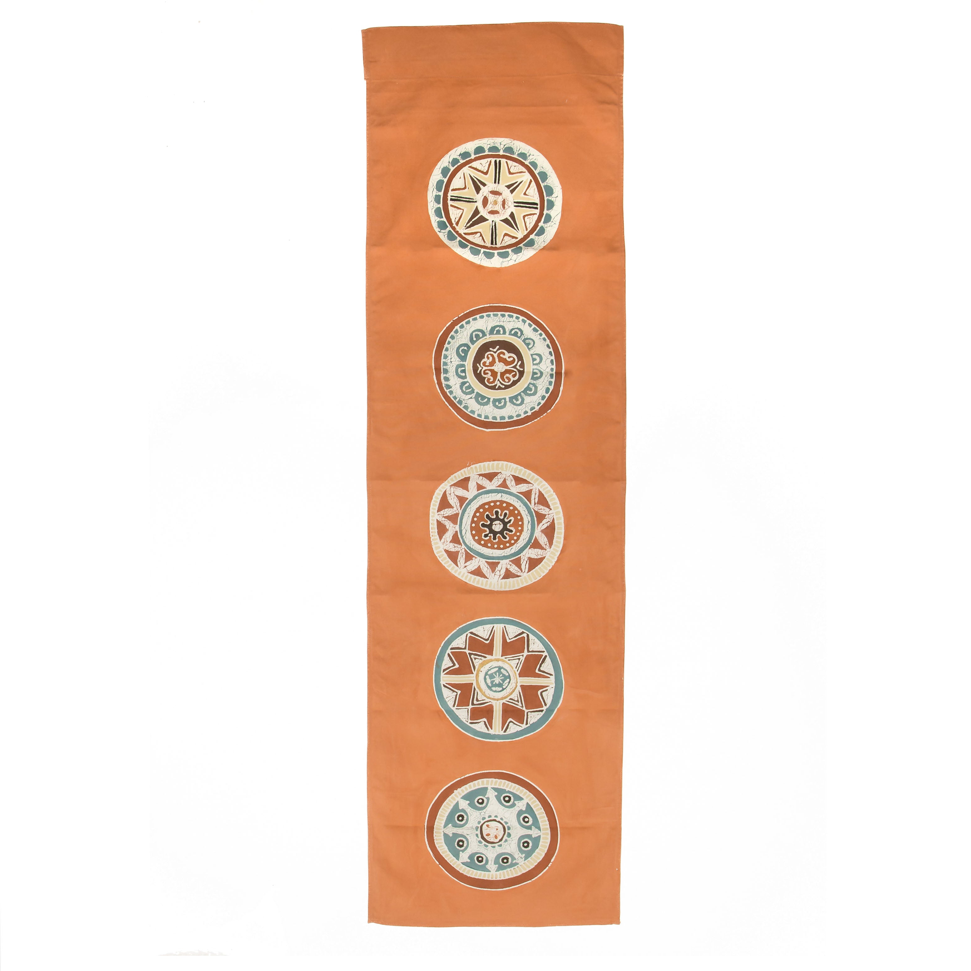 African Circles Massai Orange Wall Hanging