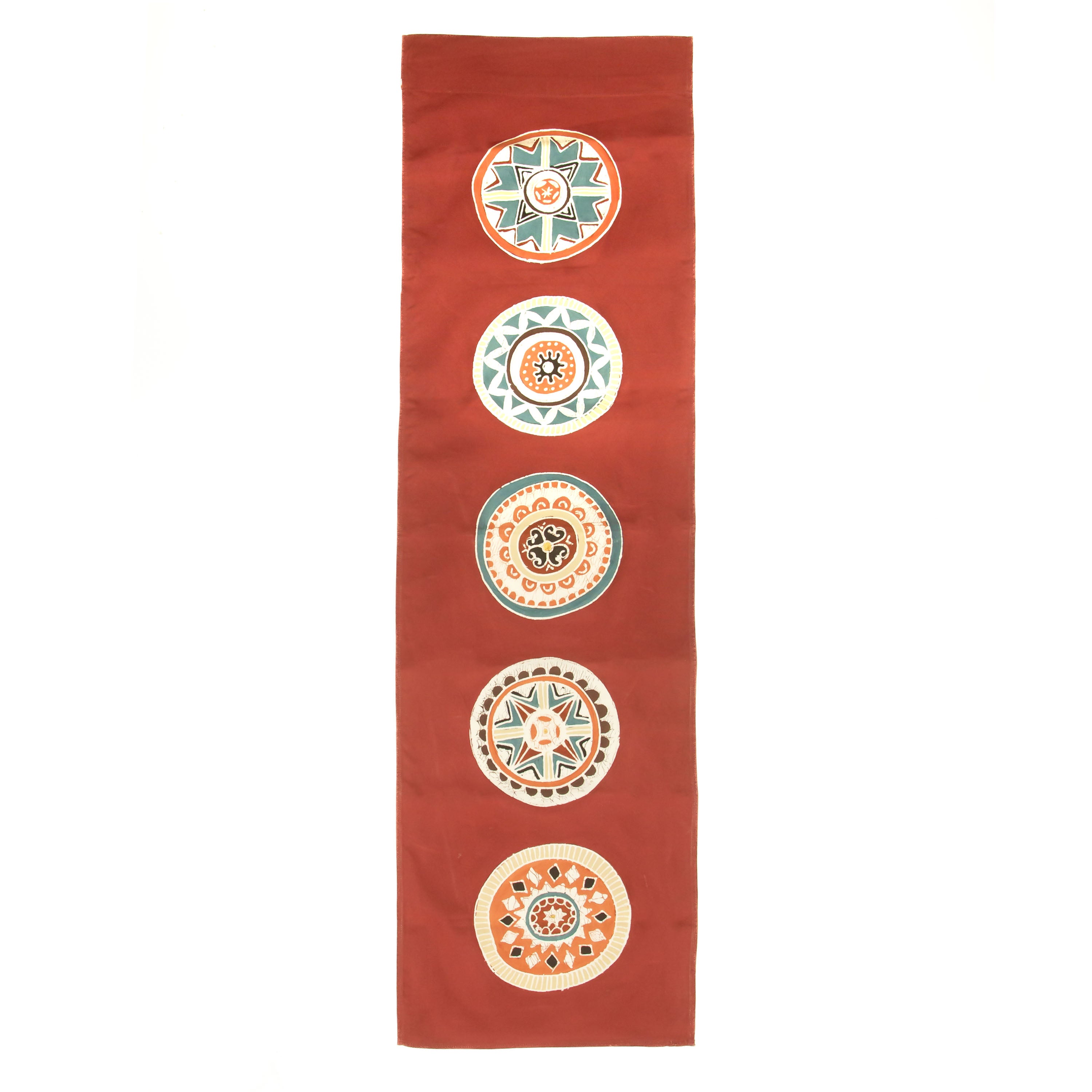 African Circles Massai Red Wall Hanging
