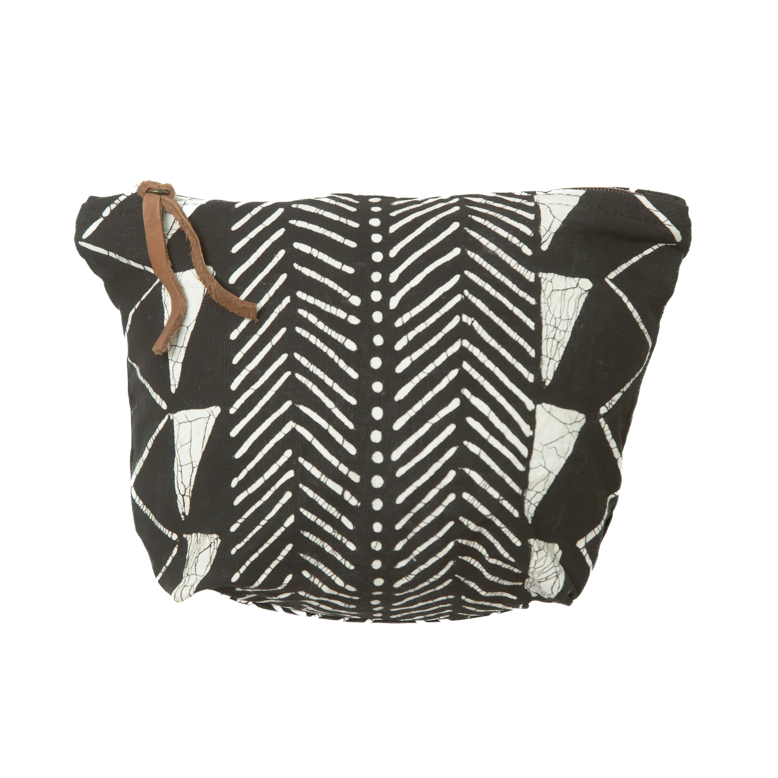 Matika Black Linear Wash Bag
