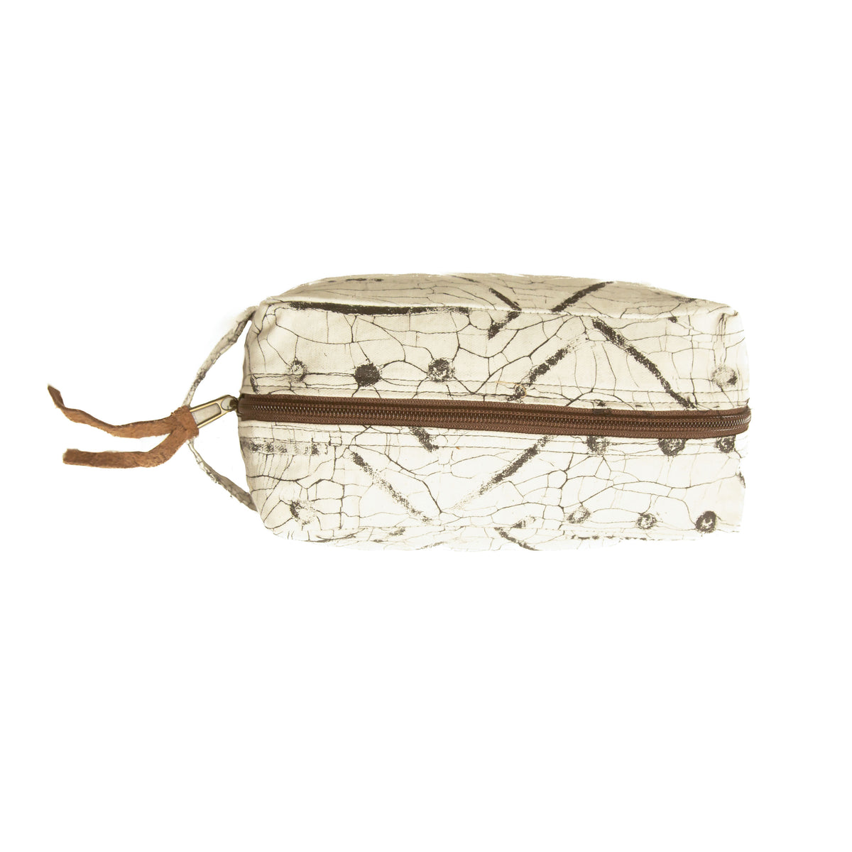 Matika Linen Black Travel Pouch