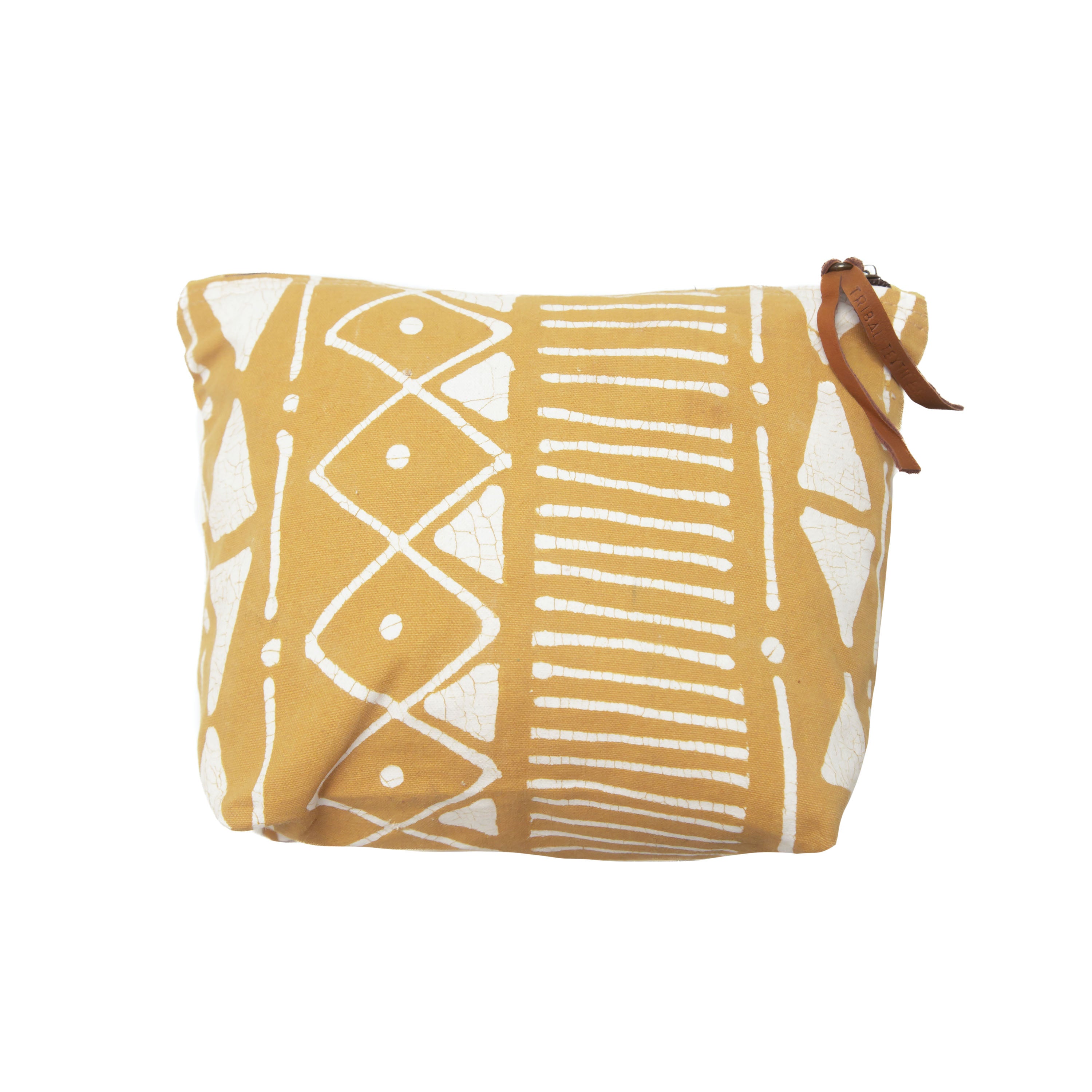Matika Mustard Linear Wash Bag