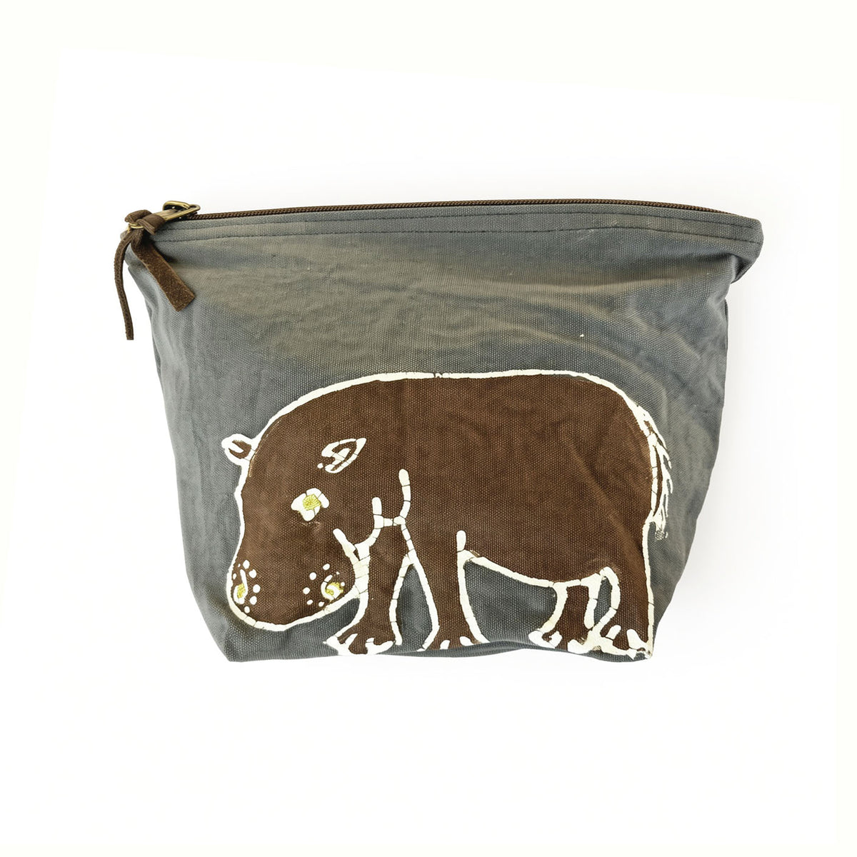 Safari Animals Earth Hippo Hippo Wash Bag