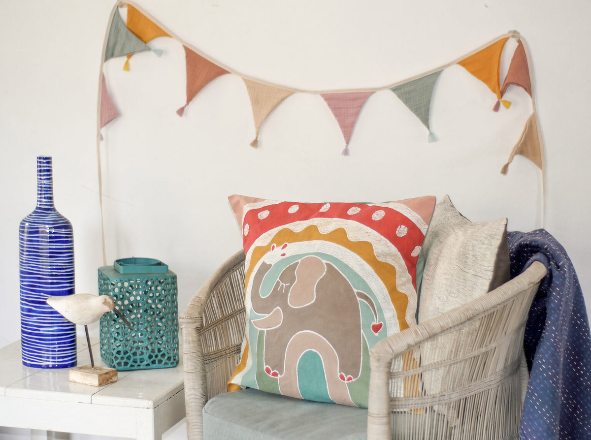 Nyengo Elephant Cushion Cover