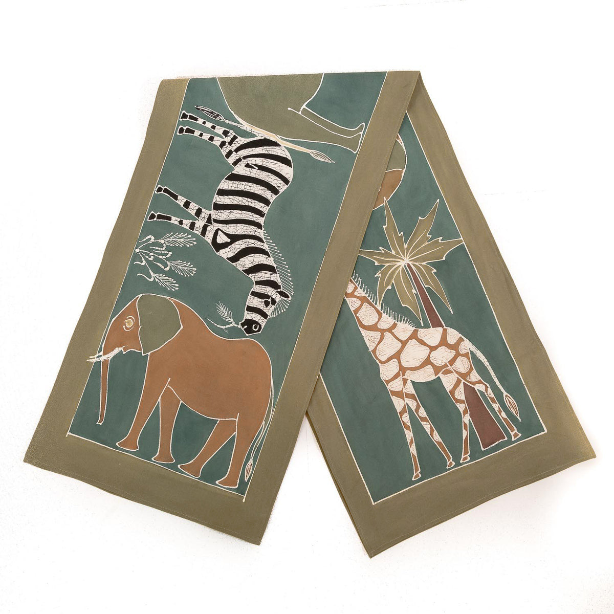 Safari Animals Earth Table Runner
