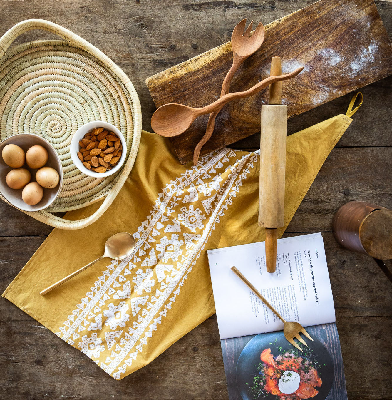 Atlas Moroccan Crackle Tea Towel