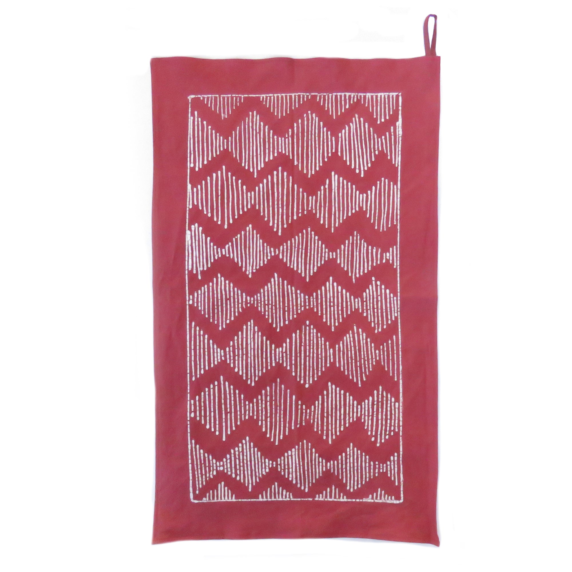 Tribal Cloth Crimson - Tea Towel