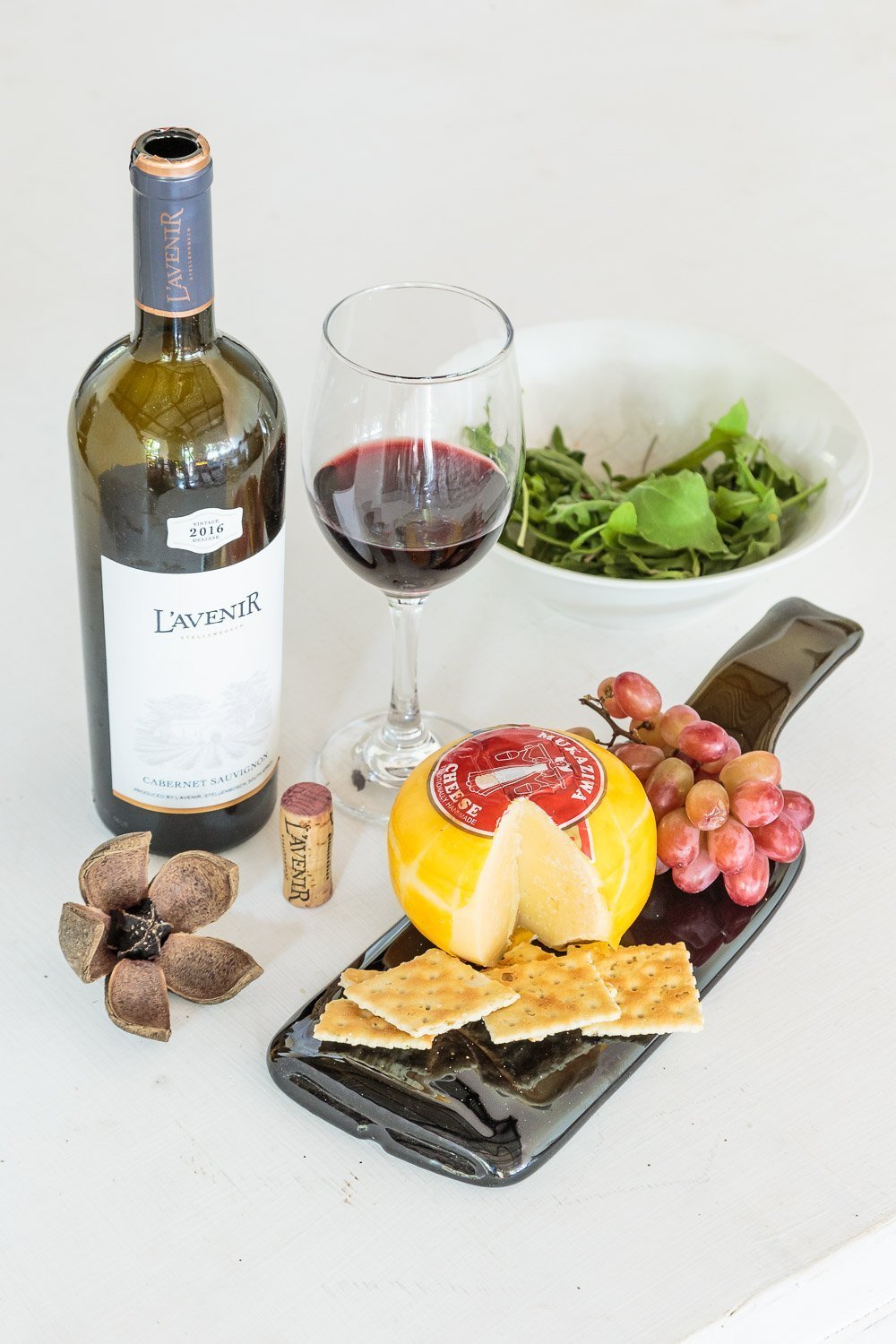 African made glass cheese platter, ethically made to provide beauty, function and sustainability.
