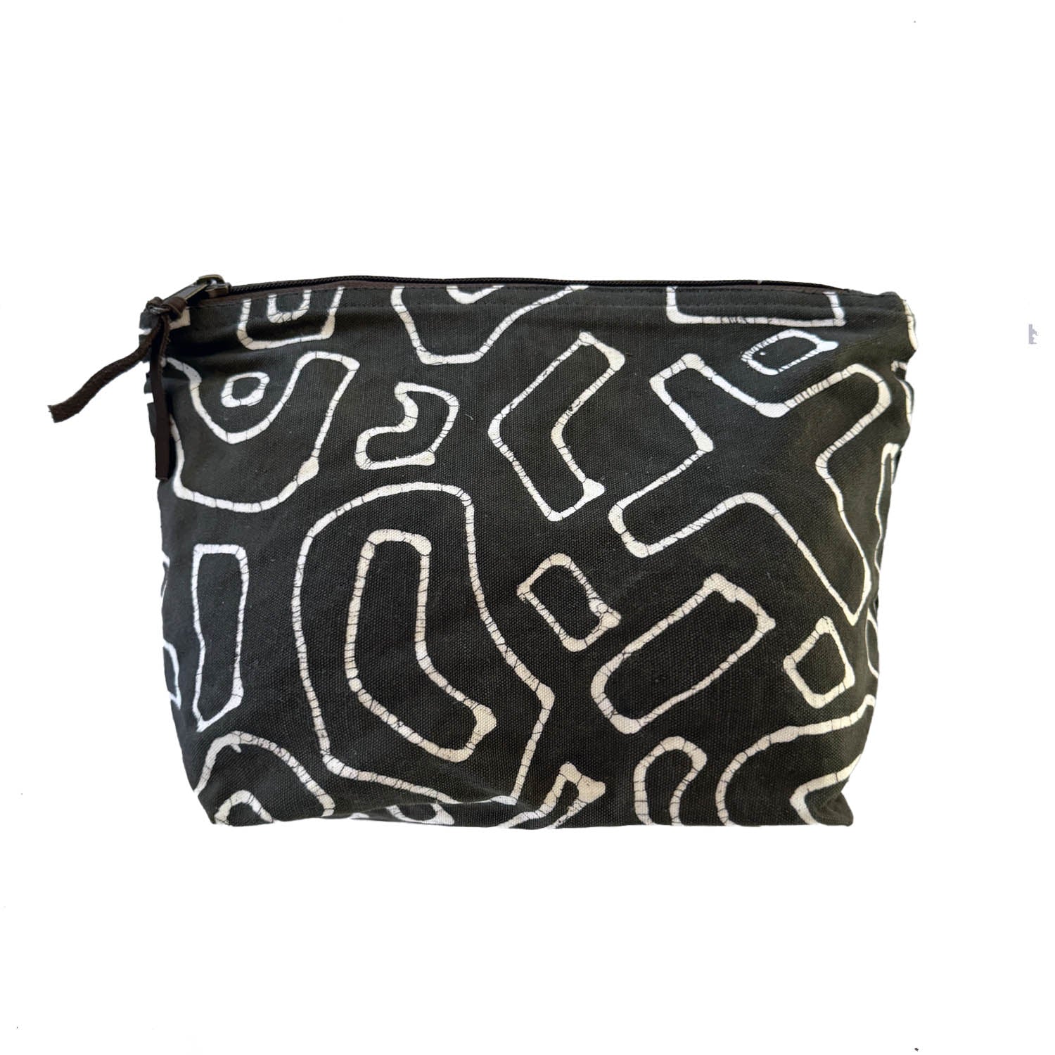 Kuba Original Charcoal Outline Wash Bag - The perfect modern day wash bag in a beautiful charcoal pattern.