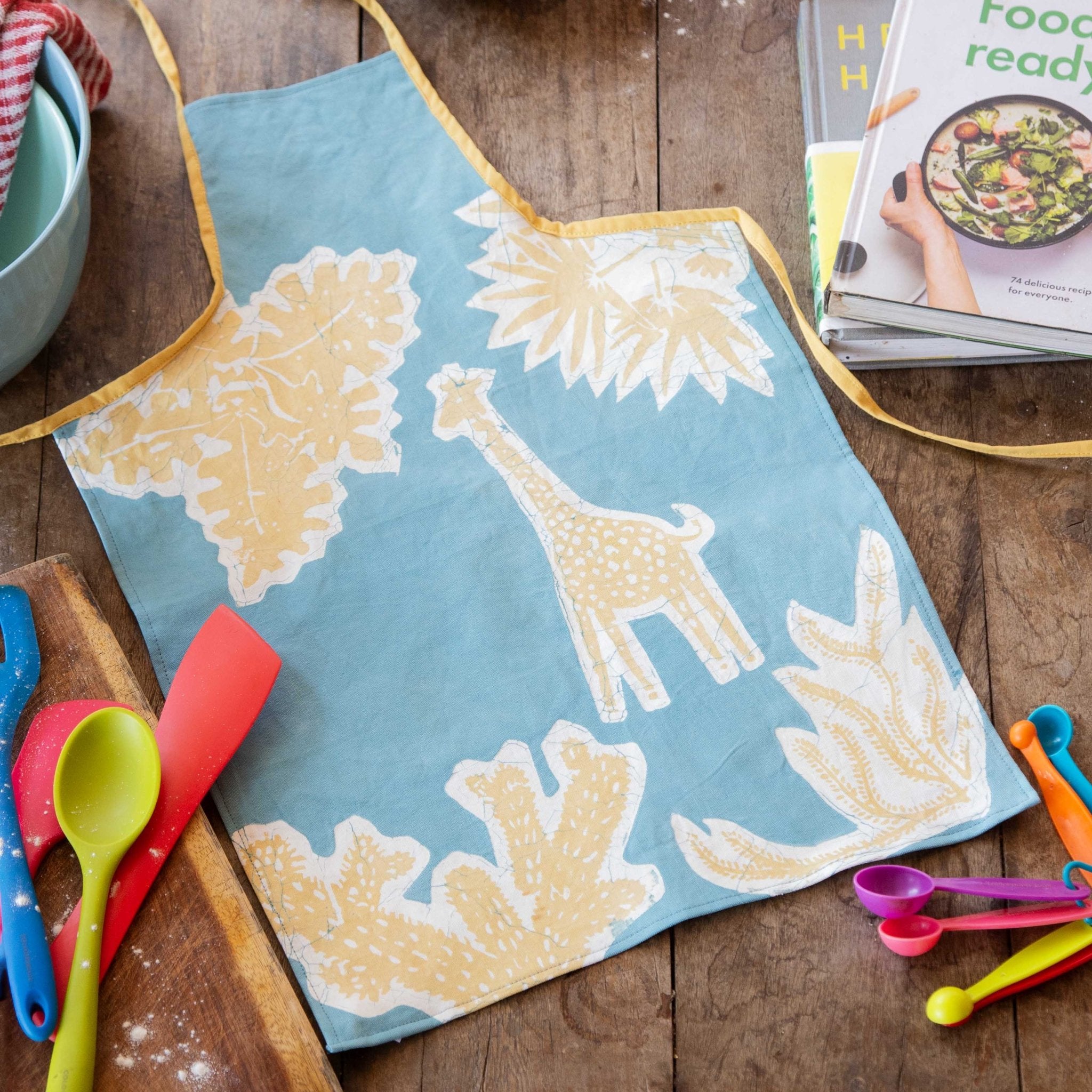Little Luangwa Giraffe Kids' Aprons - Handmade by TRIBAL TEXTILES - Handcrafted Home Decor Interiors - African Made