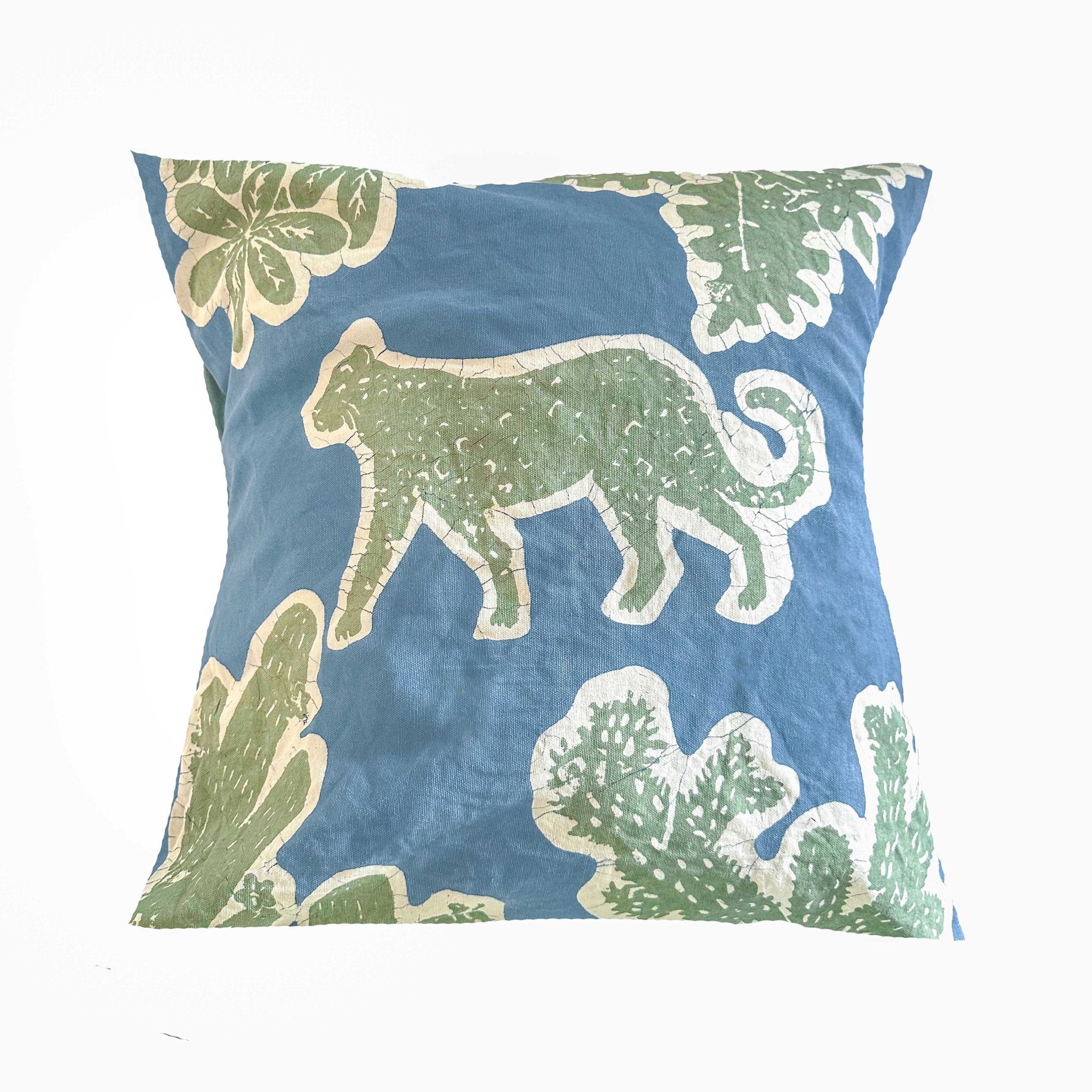 Little Luangwa Leopard Cushion Cover - Handmade by TRIBAL TEXTILES - Handcrafted Home Decor Interiors - African Made