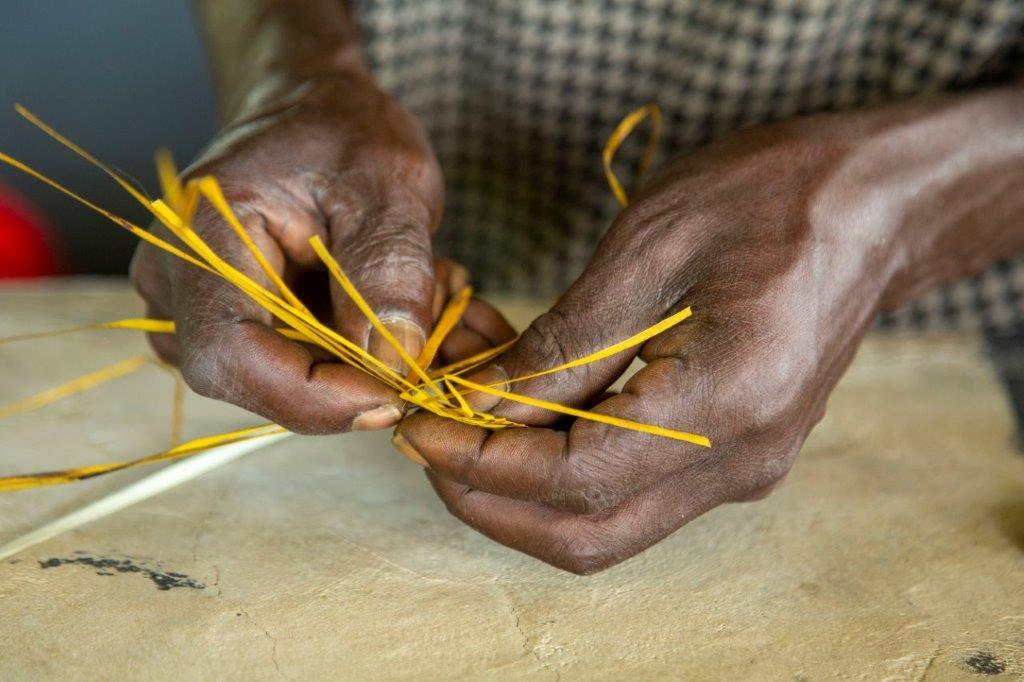 African-made hand woven and hand carved pot, the perfect sustainable gift.