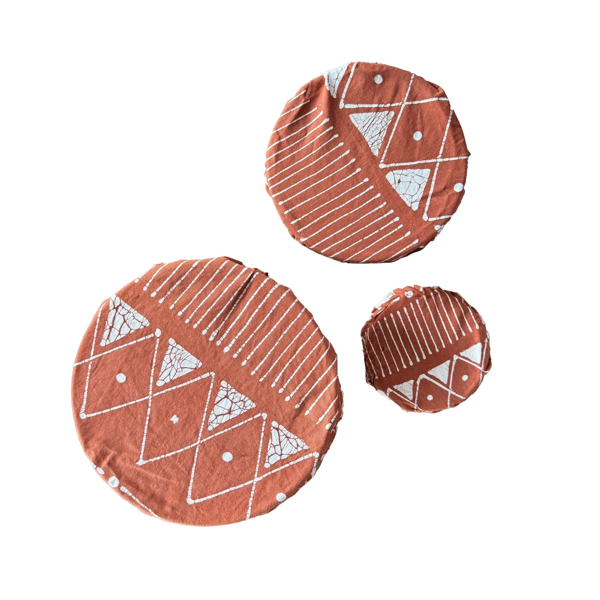 Mali Mud cloth reusable cotton fabric food bowl covers