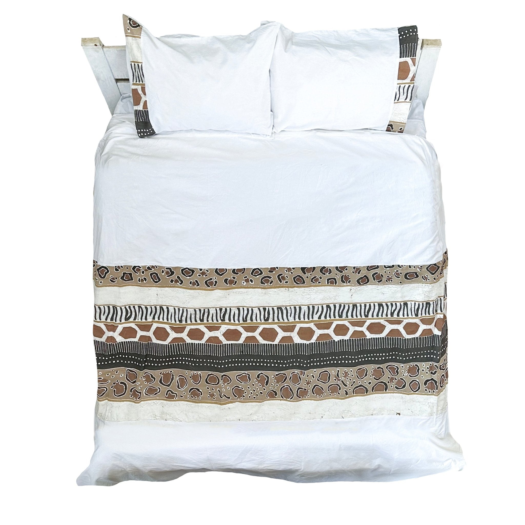 Mkupo Animal Print Neutral Duvet Cover Bedding Set