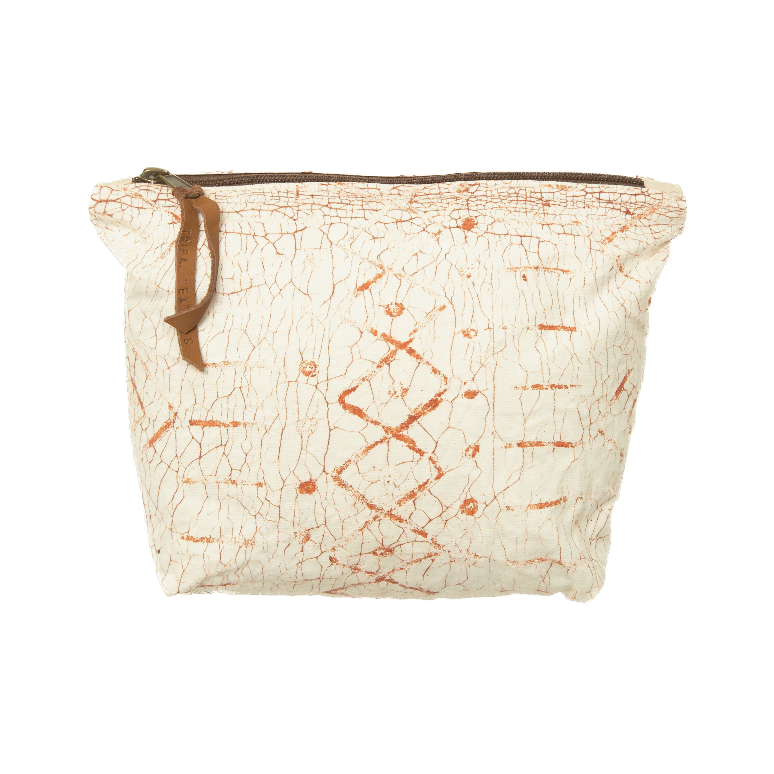Matika Linen Rust Wash Bag
