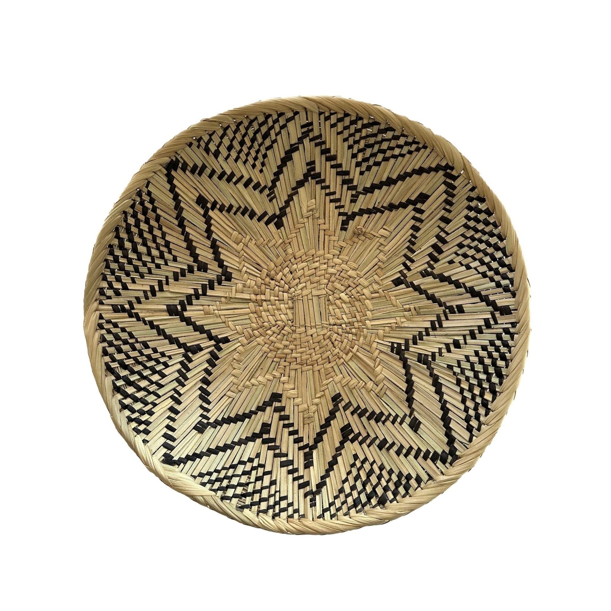 Tonga Baskets - Natural & Charcoal - Weaving by TRIBAL TEXTILES - Handcrafted Home Decor Interiors - African Made