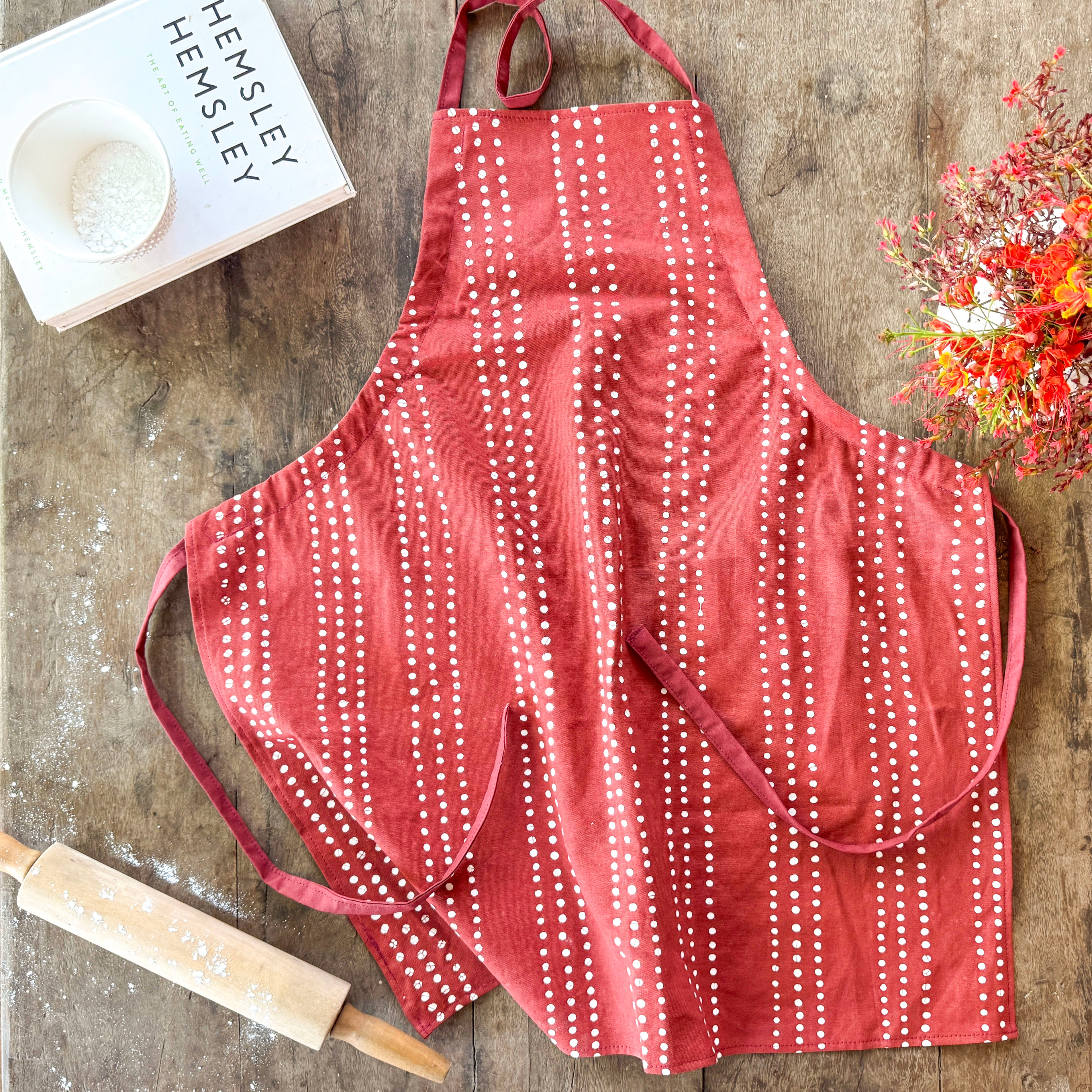 Tribal Cloth Crimson - Aprons