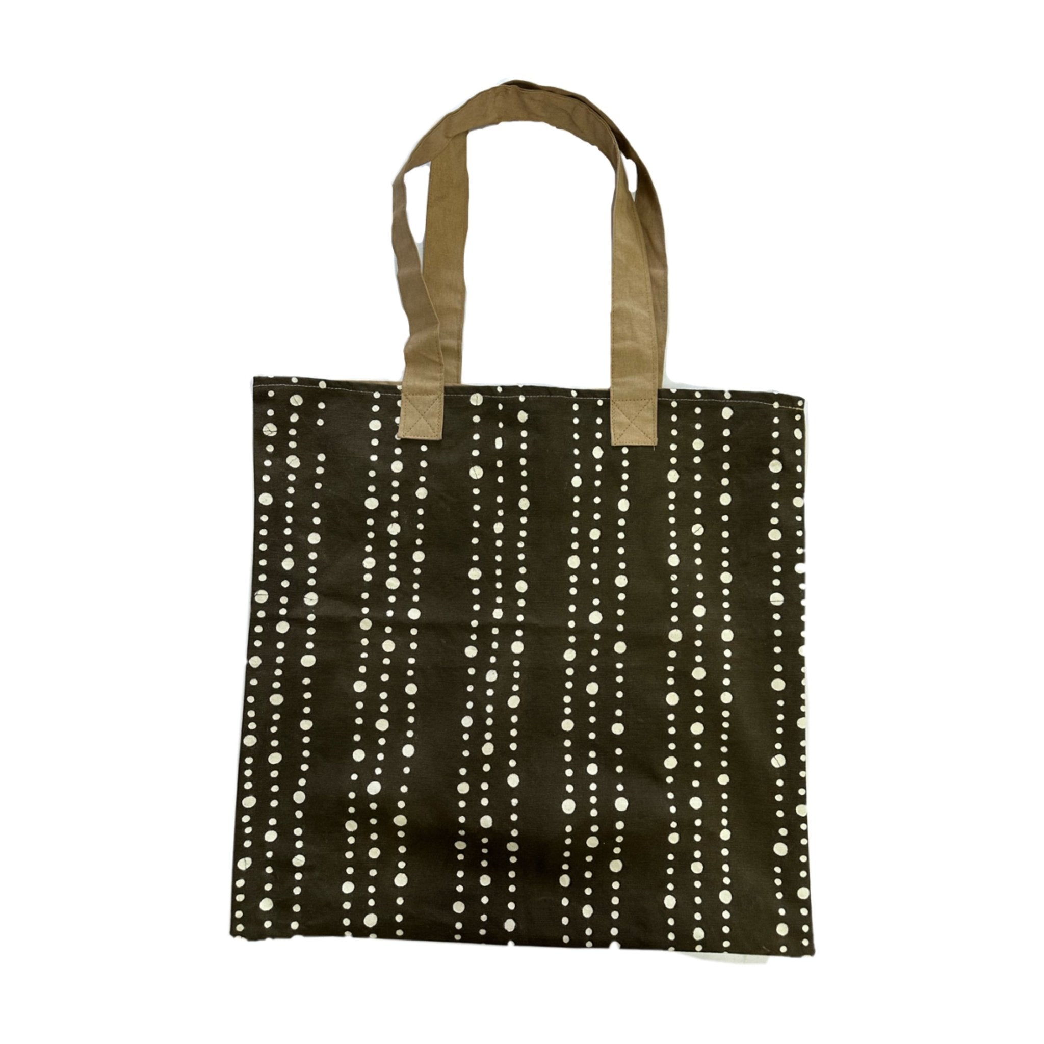 Tribal Cloth Mushroom Dots Tote Bag - Accessories by TRIBAL TEXTILES - Handcrafted Home Decor Interiors - African Made
