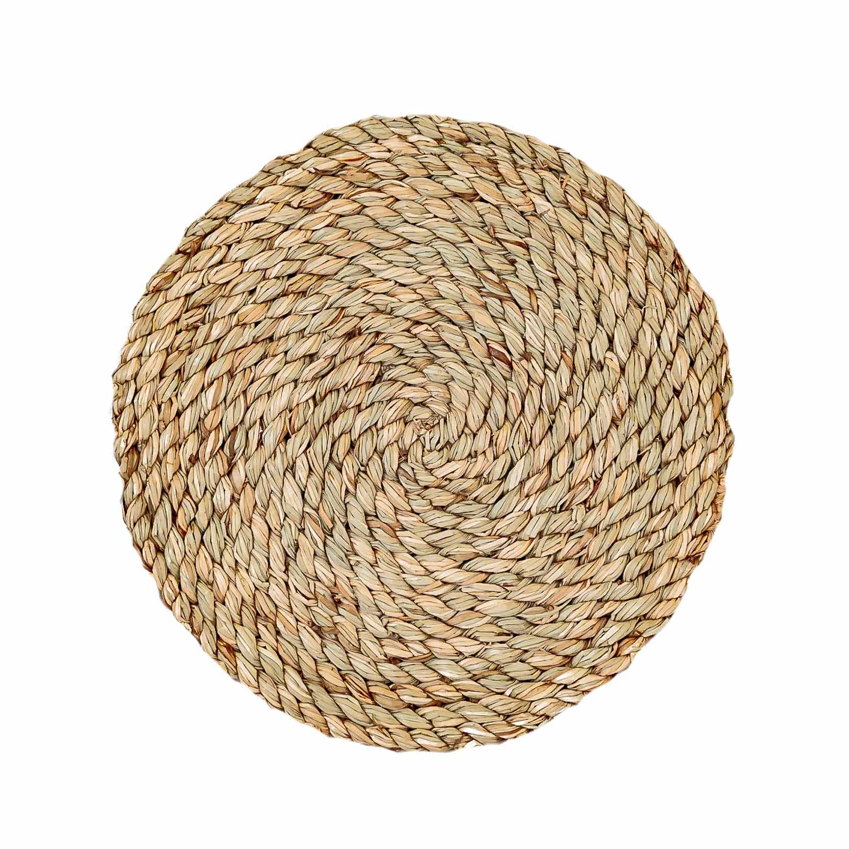 Woven Round Placemat - Weaving by TRIBAL TEXTILES - Handcrafted Home Decor Interiors - African Made