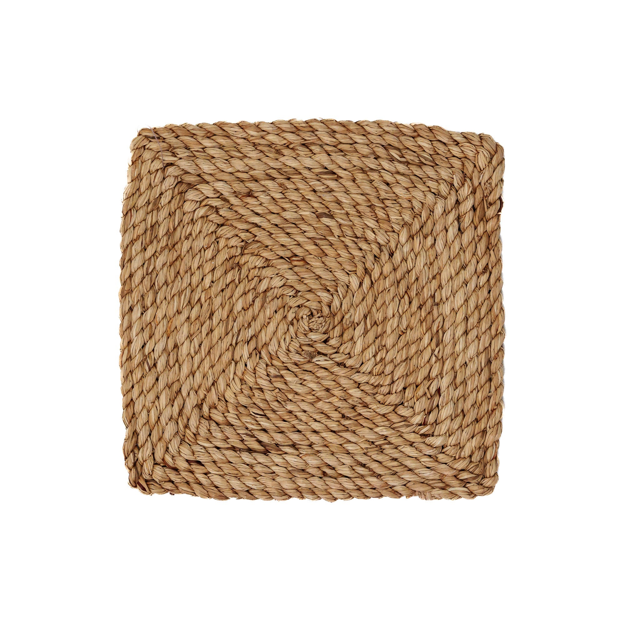 square sized artisan palm woven placemat