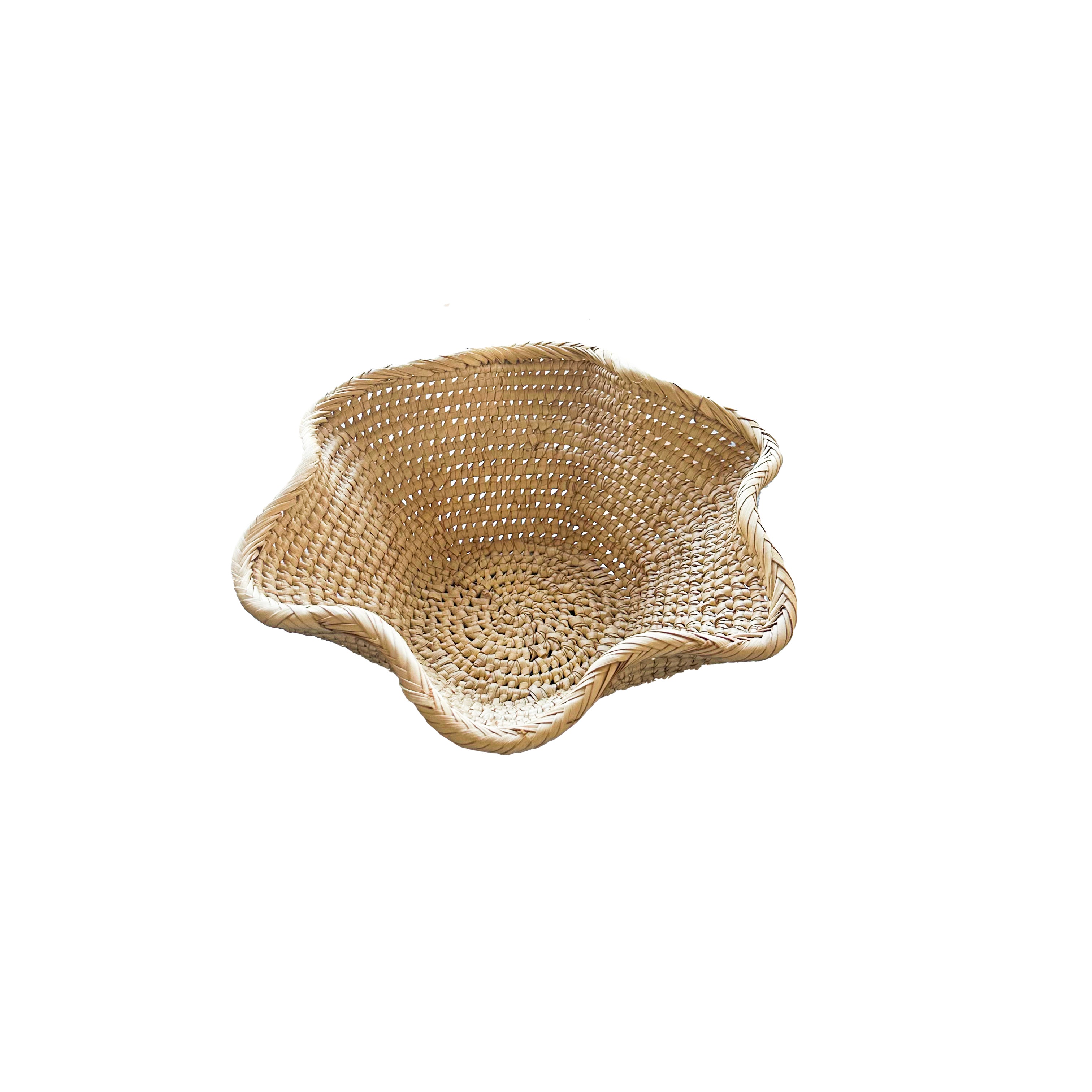 Woven Wave 'Bvina' Basket - Natural