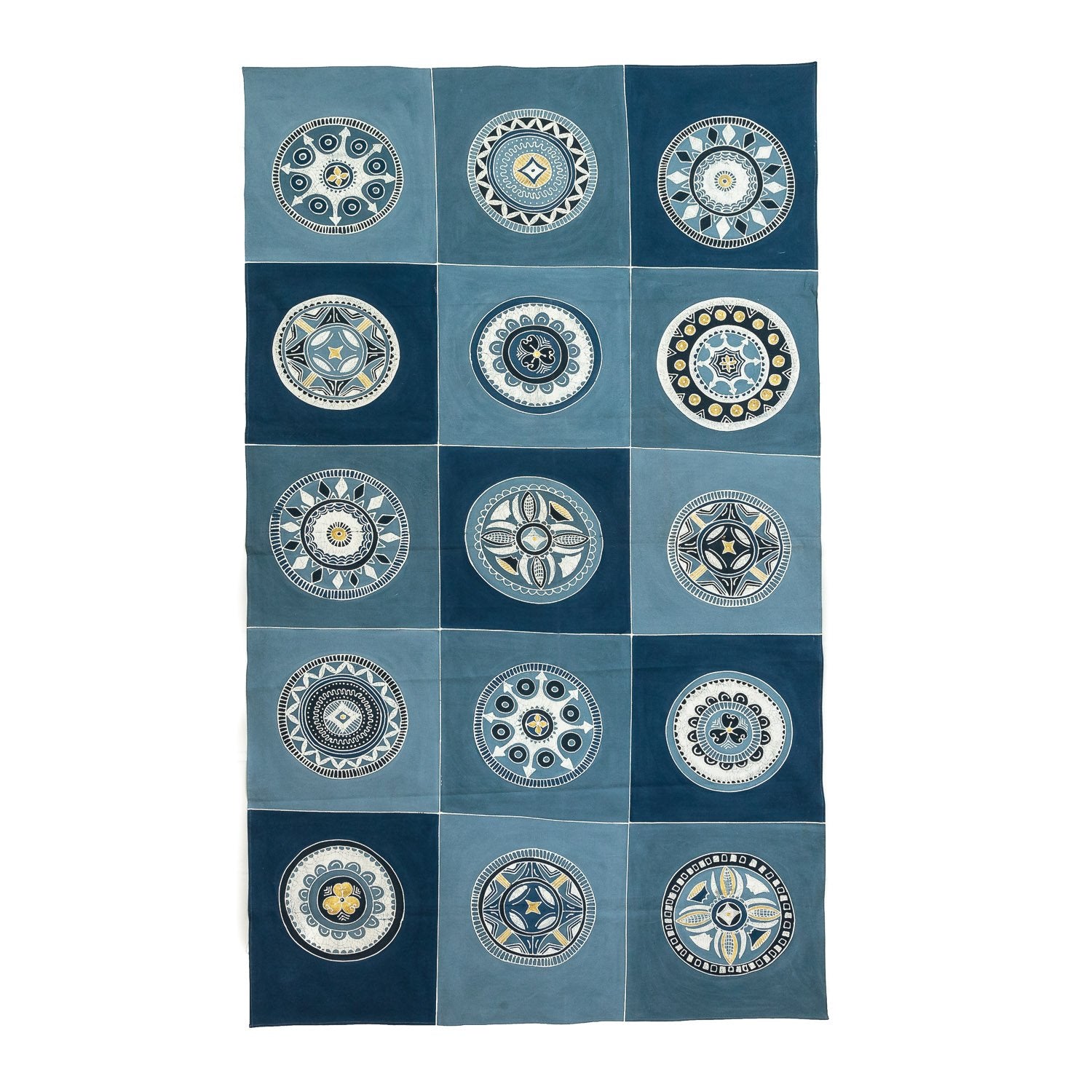 Dinner party table cloth in Indigo table cloth, style for your evening parties. Make your dining-ware pop.