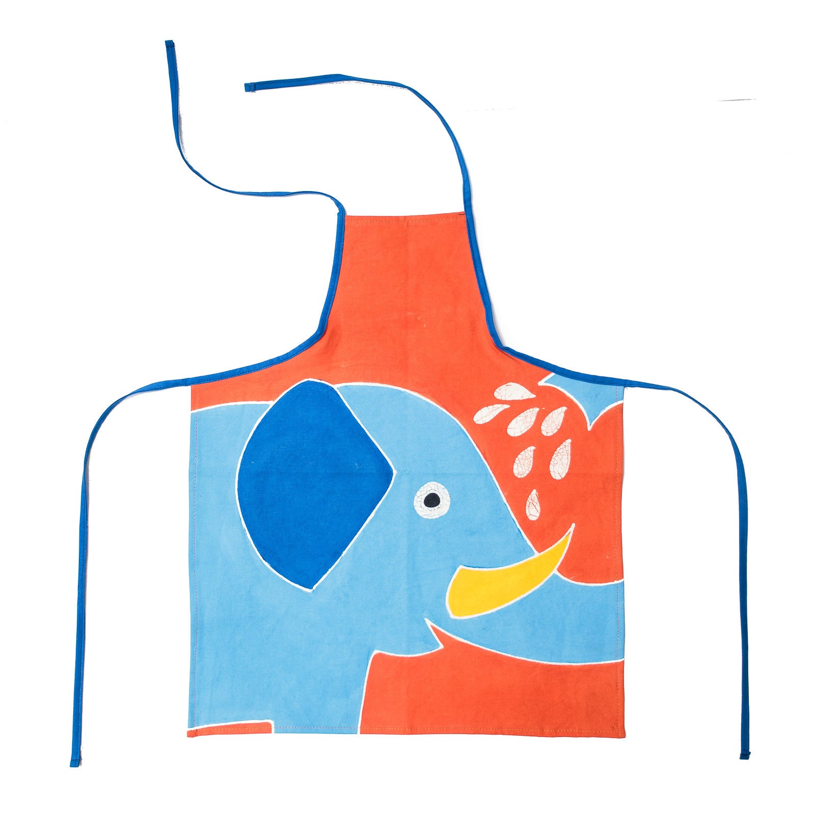 Hand-painted Kids' apron with safari elephant