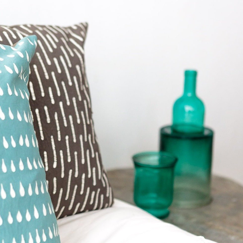 Boho Raindrops Cushion Cover - The perfect black pillows with raindrops