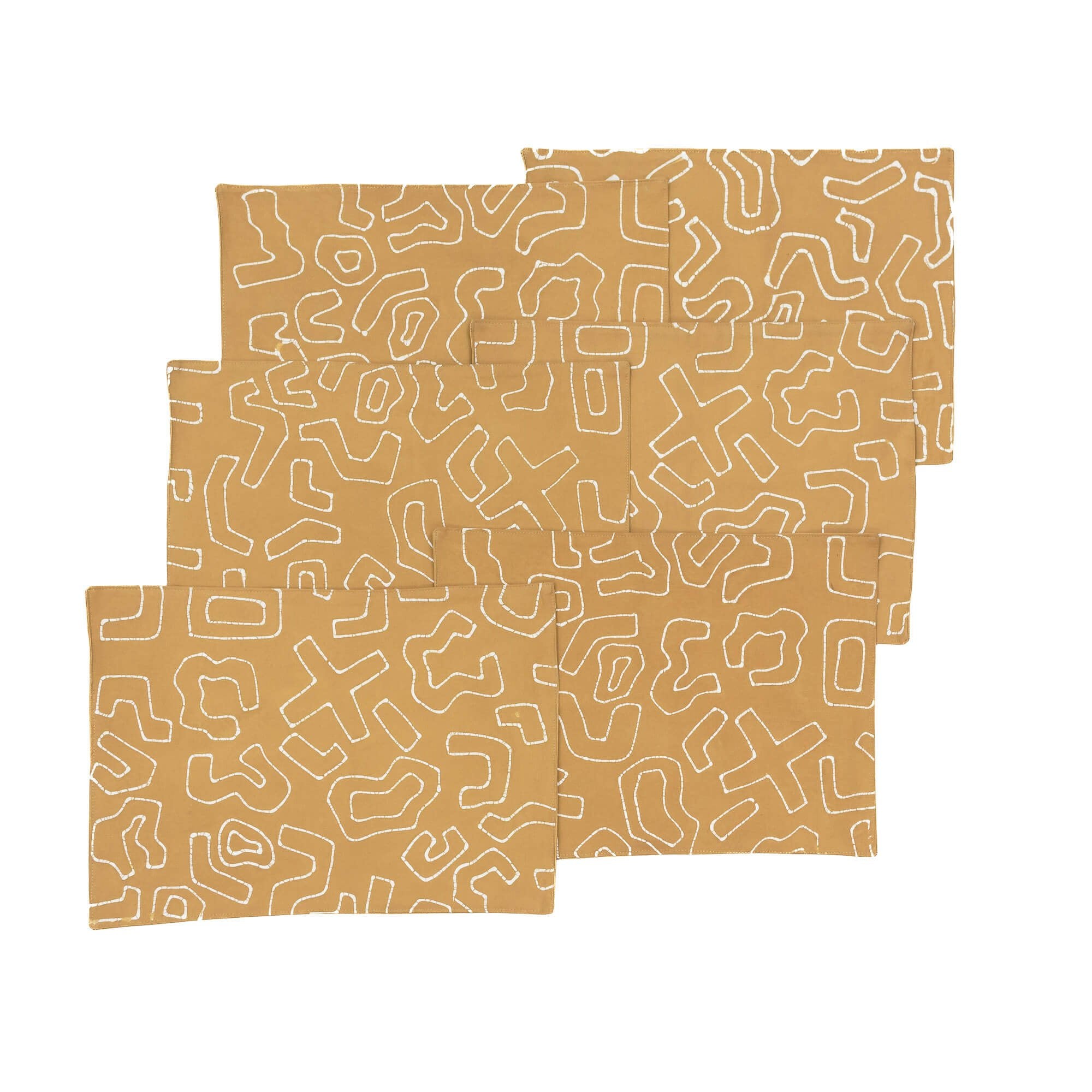 The perfect mustard table mats with beautiful designs to elevate your sustainable dining table.