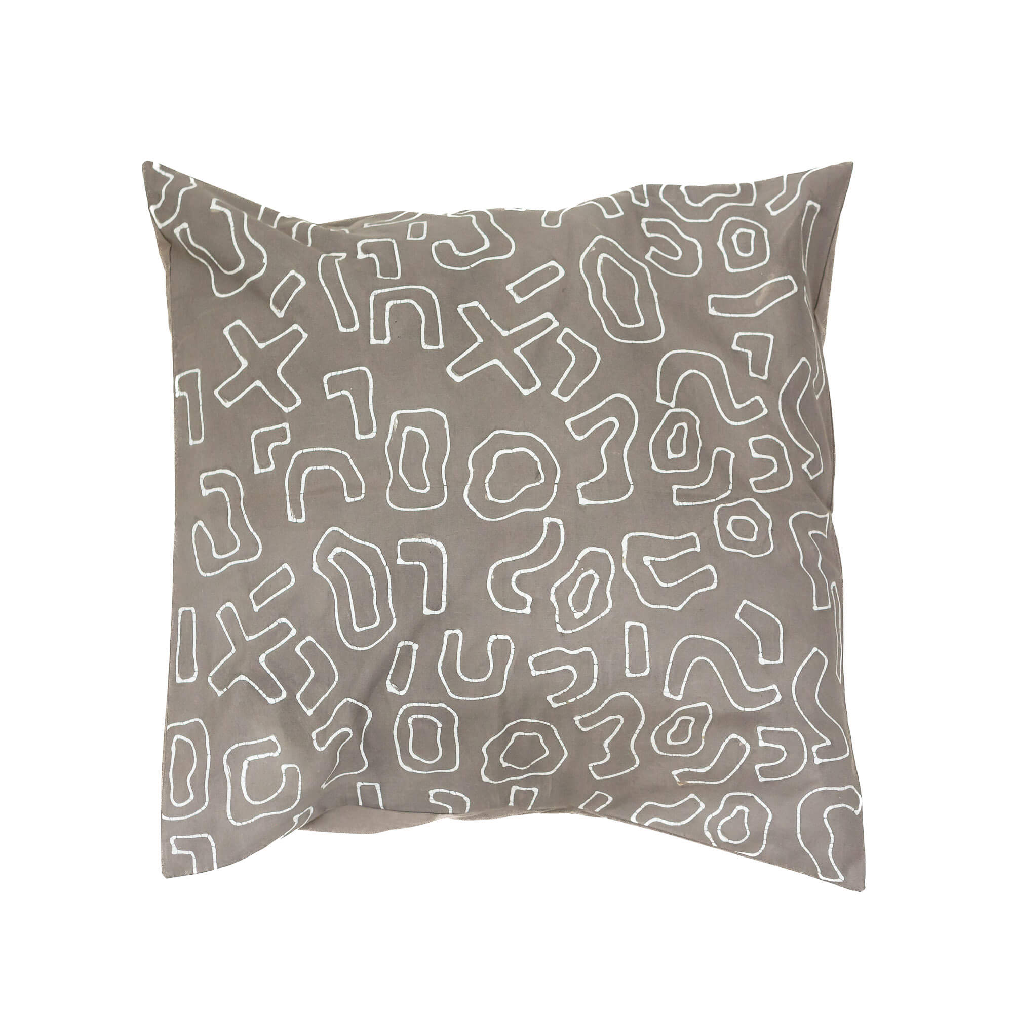 Kuba Original Dark Taupe Outline Cushion Cover - Add a little bohemian flare to your living room wih our bold patterns!
